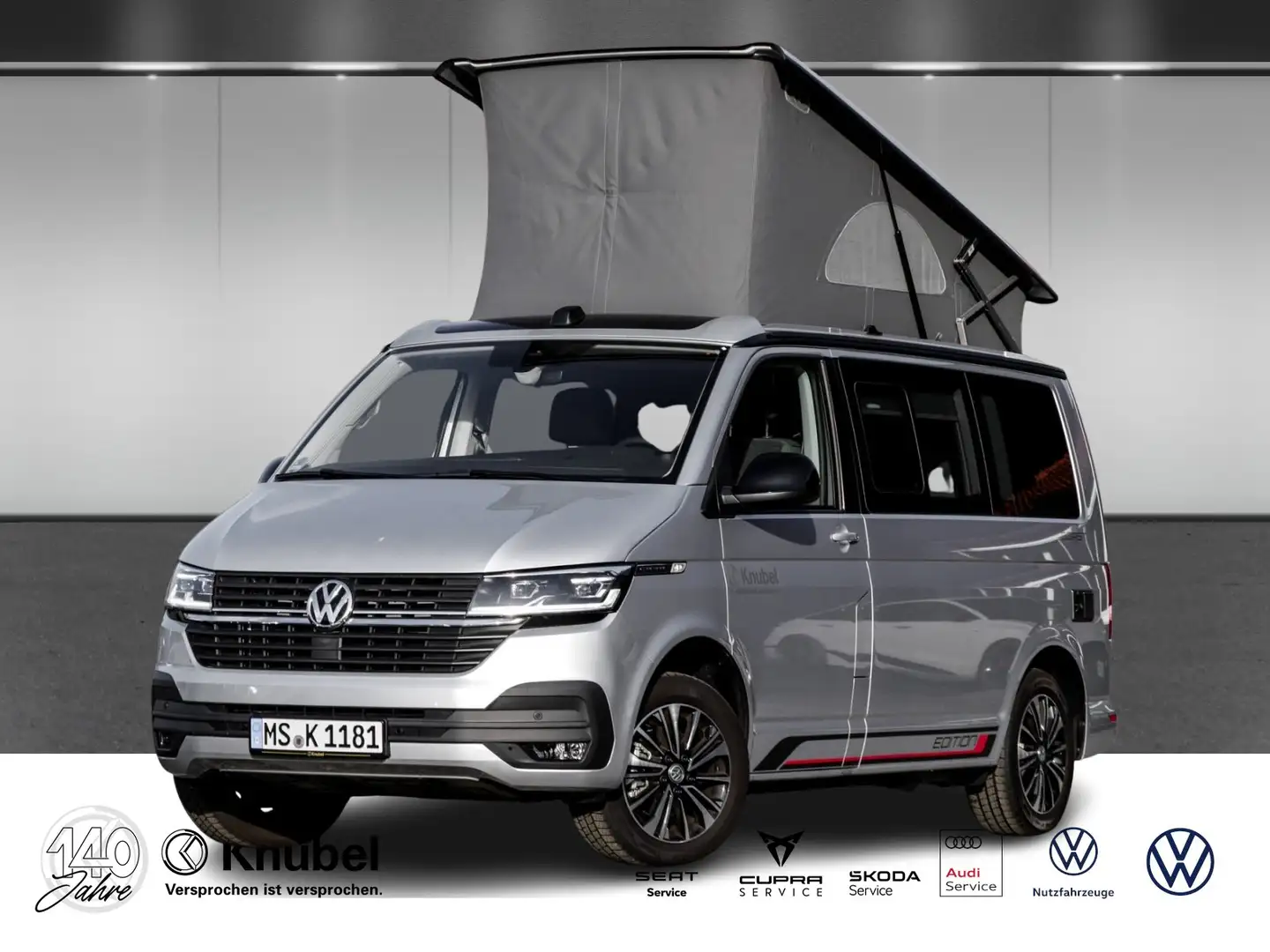 Volkswagen T6 California 6.1 Coast Edition LED Navi Standhz. ACC RKamera Silber - 1