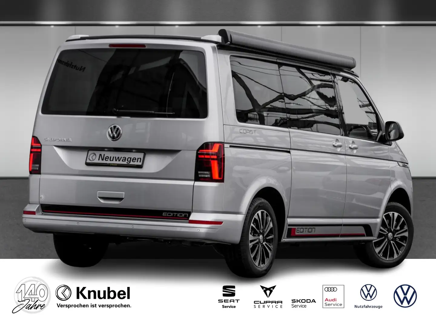 Volkswagen T6 California 6.1 Coast Edition LED Navi Standhz. ACC RKamera Silber - 2