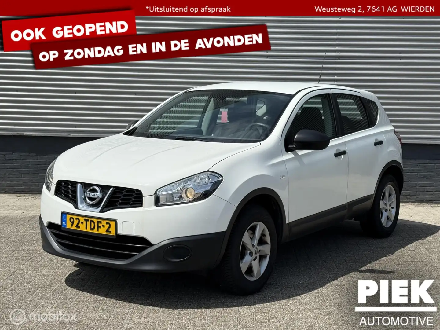 Nissan Qashqai 1.6 Visia BTW! EXPORTPRIJS! Wit - 1