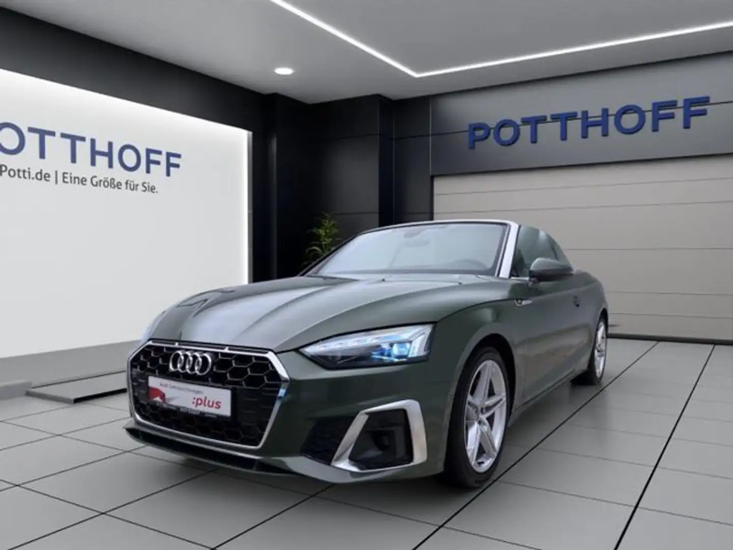 Audi A5 A5 Cabrio 40 TDI S LINE NAVI AHK MATRIX KLIMA Grün - 1