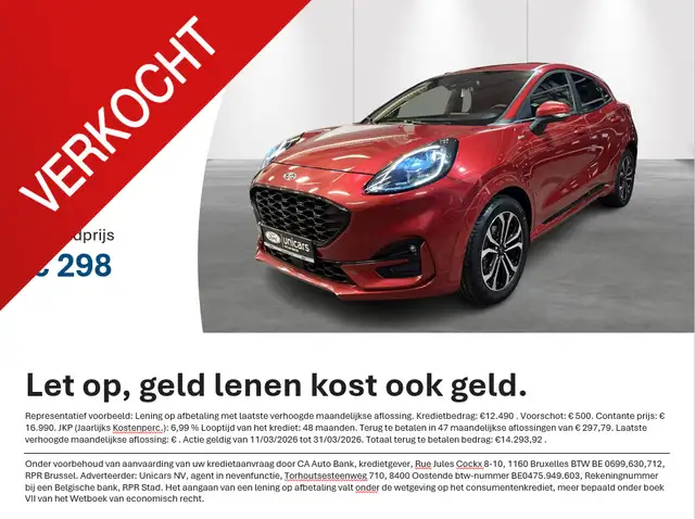 Ford Puma 1.0i Ecoboost MHEV 92kW Aut. ST-Line