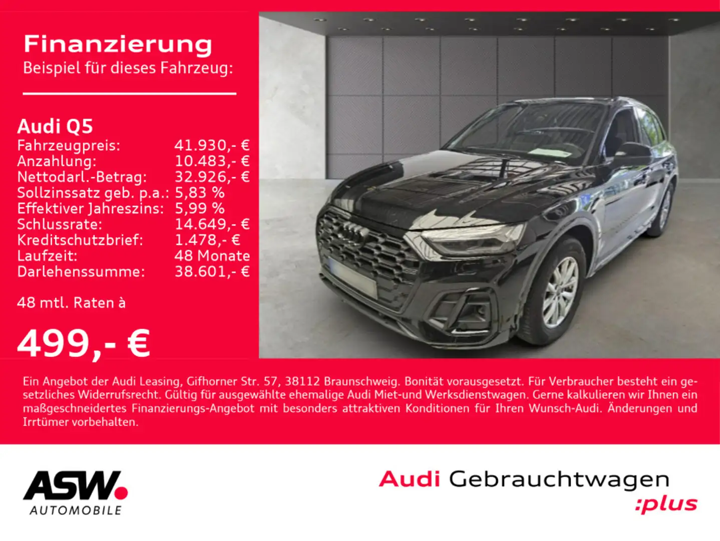 Audi Q5 S line 55TFSI e quattro Navi Matrix Pano B&O Noir - 1