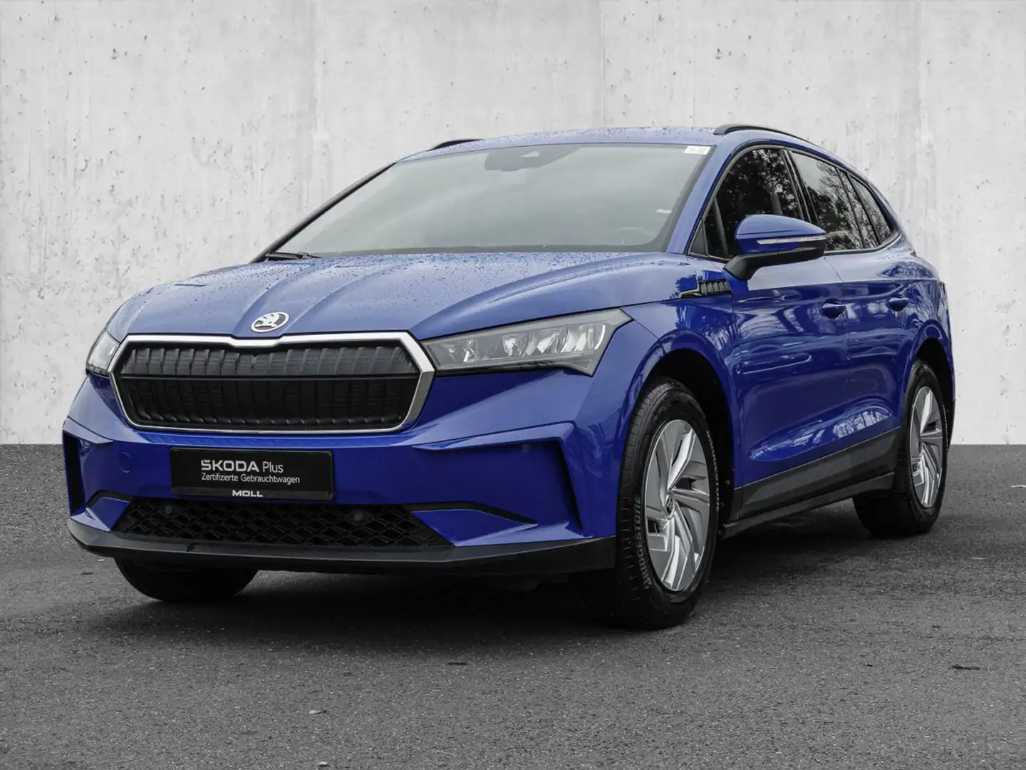 Skoda Enyaq 50 NAVI LED FLA SPURH KLIMAA VICO AUT Blauw - 2