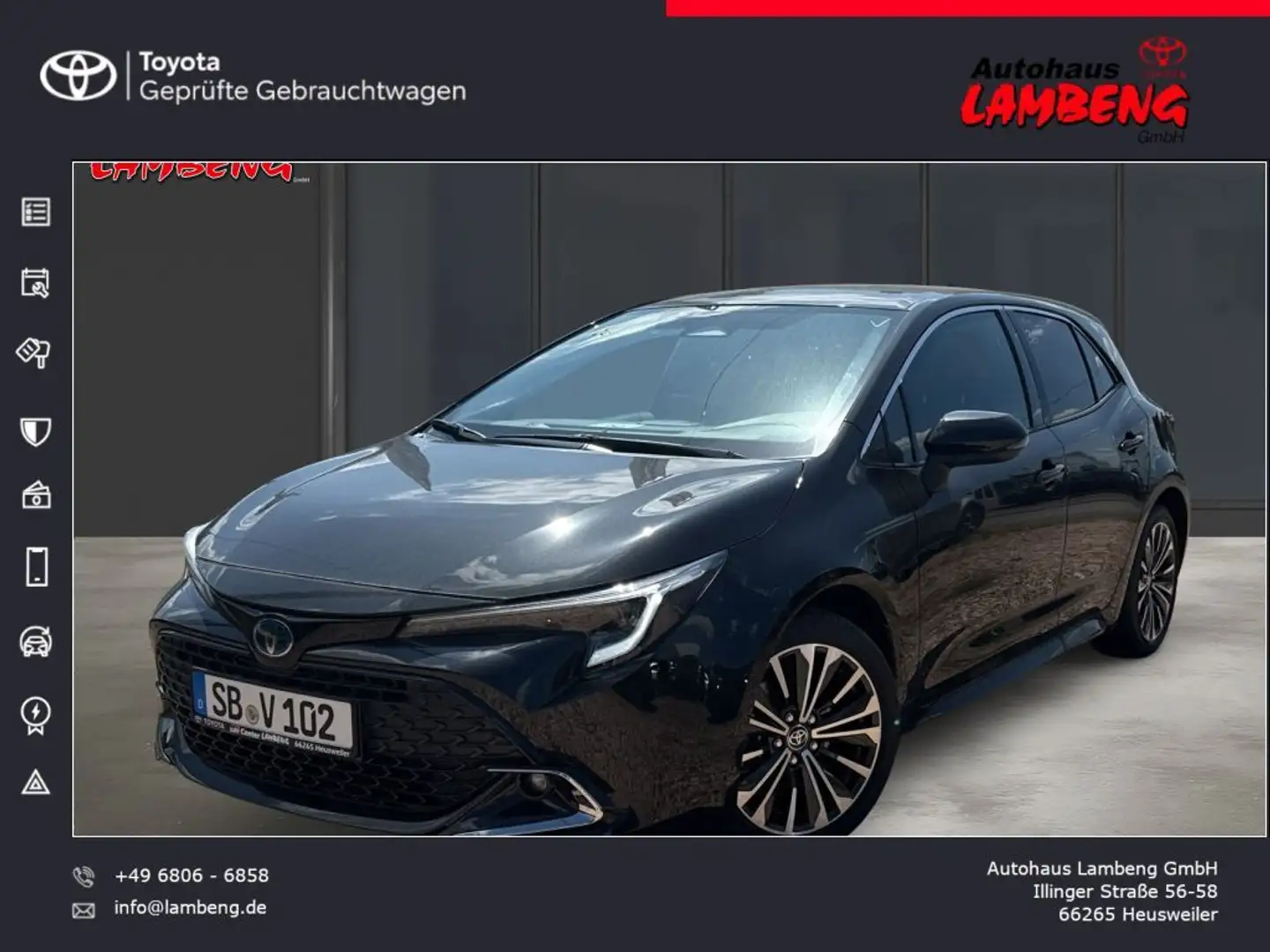 Toyota Corolla 2.0 Hybrid Team Deutschland Schwarz - 1
