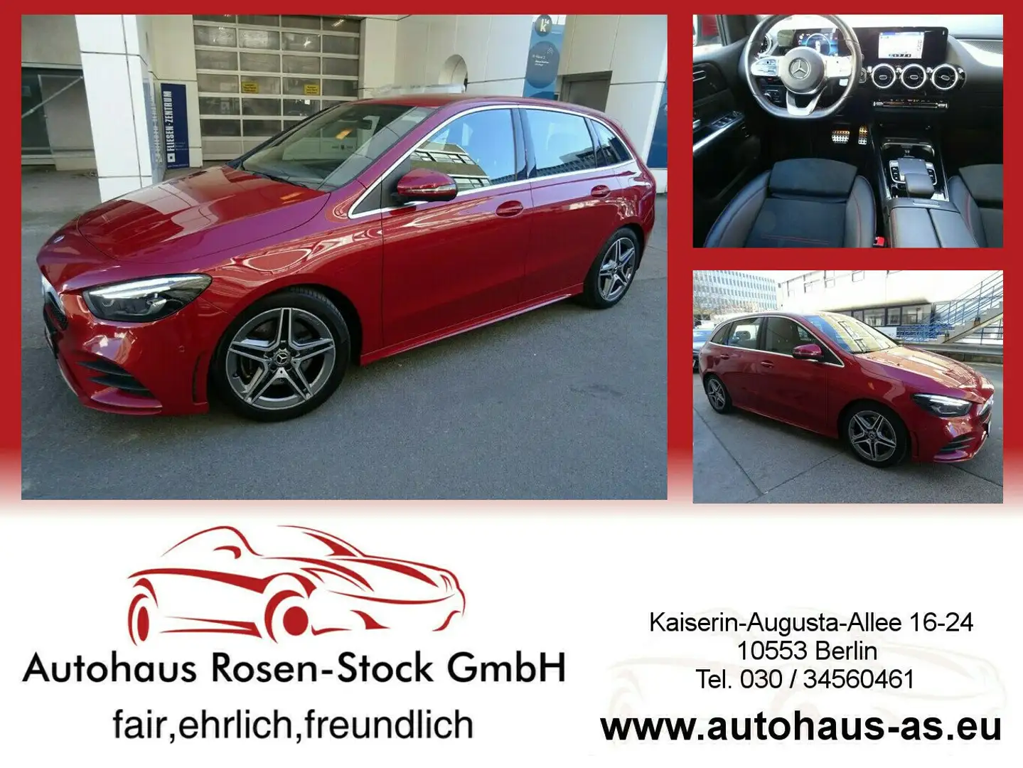 Mercedes-Benz B 220 4Matic Avantg AMG-Line,7G-DCT,Distronic,Leder,Navi Roşu - 1