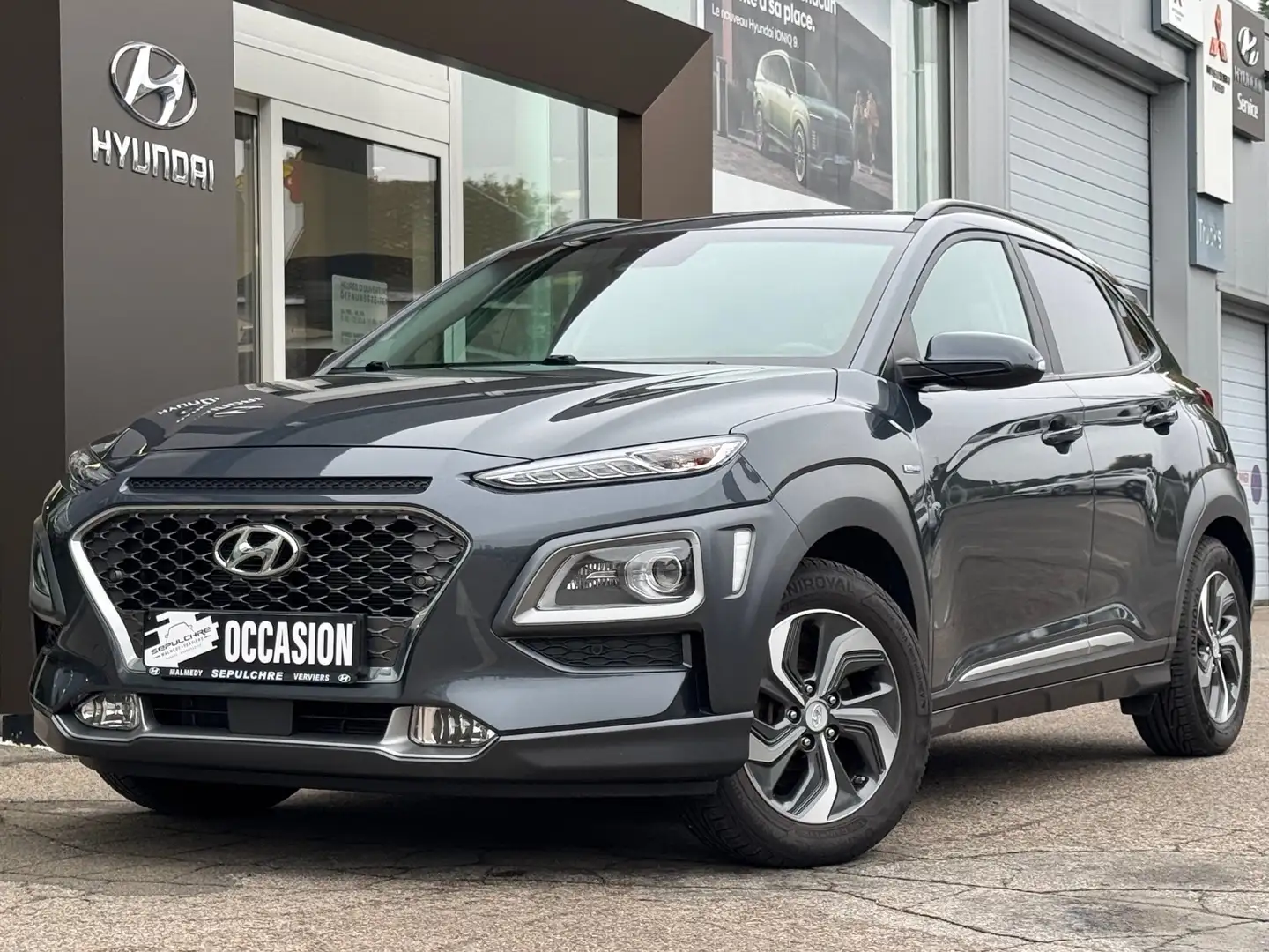 Hyundai KONA 1.6 GDi HEV Sky DCT Gris - 1