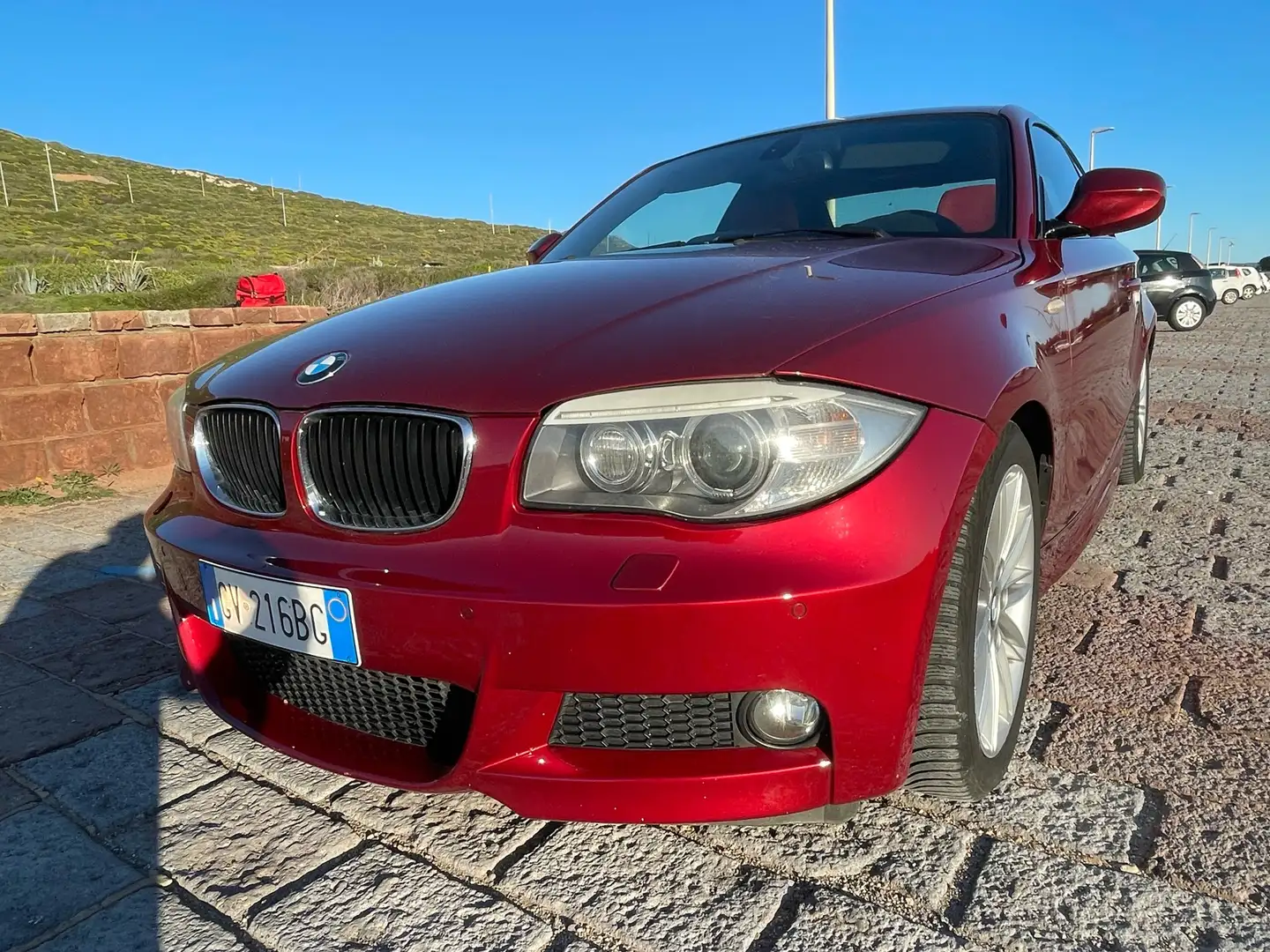BMW 123 123d Coupe M-Sport Červená - 1