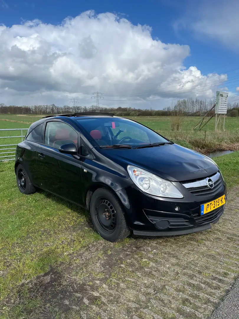 Opel Corsa 1.4 Benzine Zwart - 2