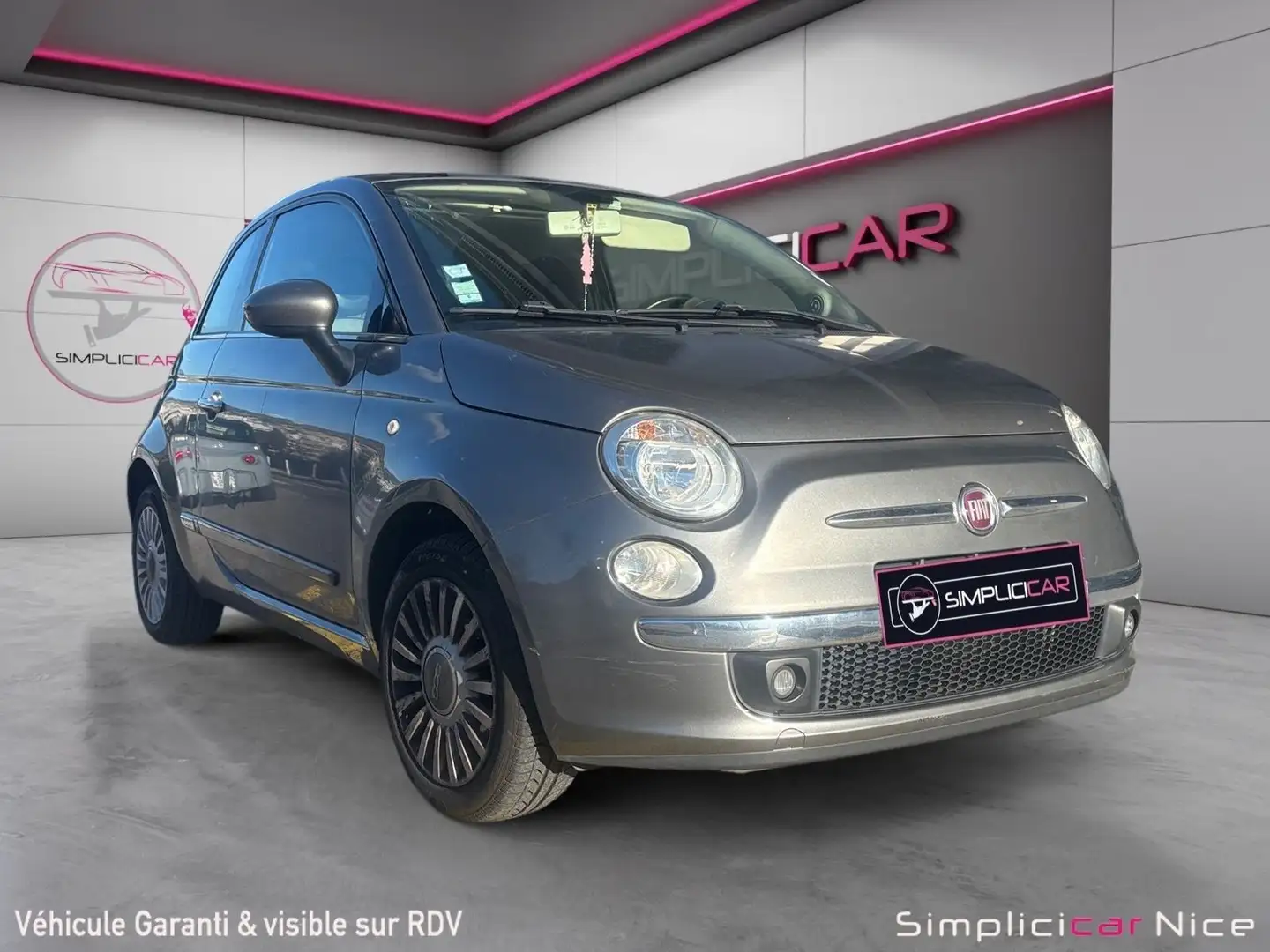 Fiat 500 Lounge Gris - 1