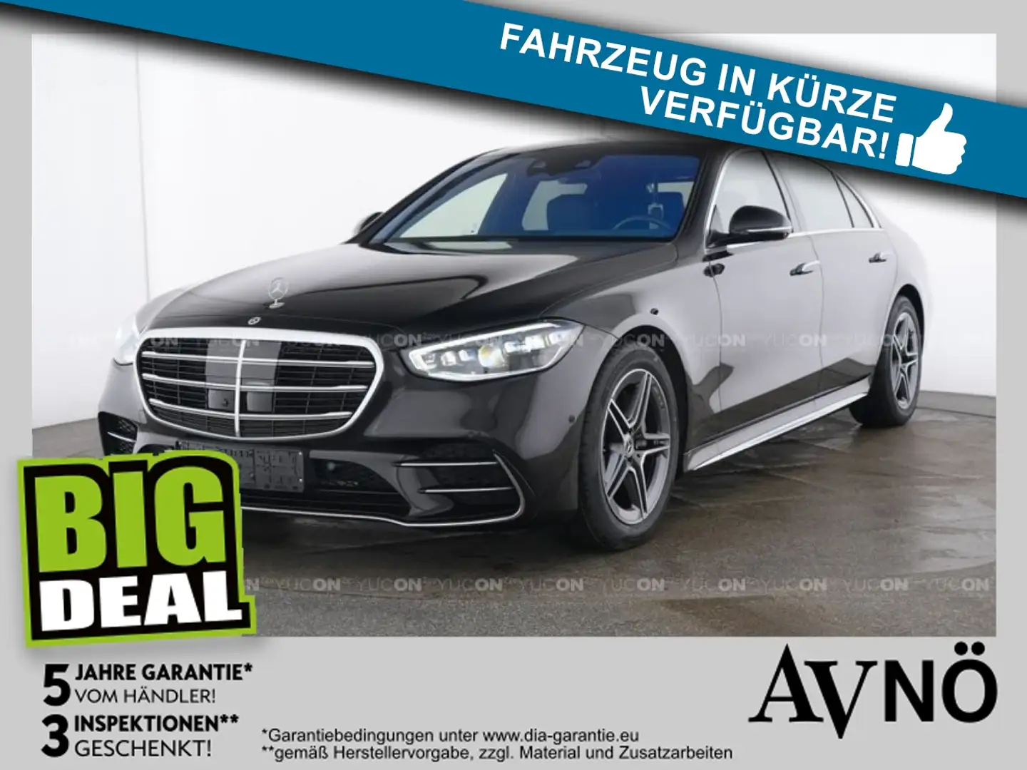 Mercedes-Benz S 450 d 4M LANG AMG AIRMATIC BURMESTER DISTR PANO Schwarz - 1