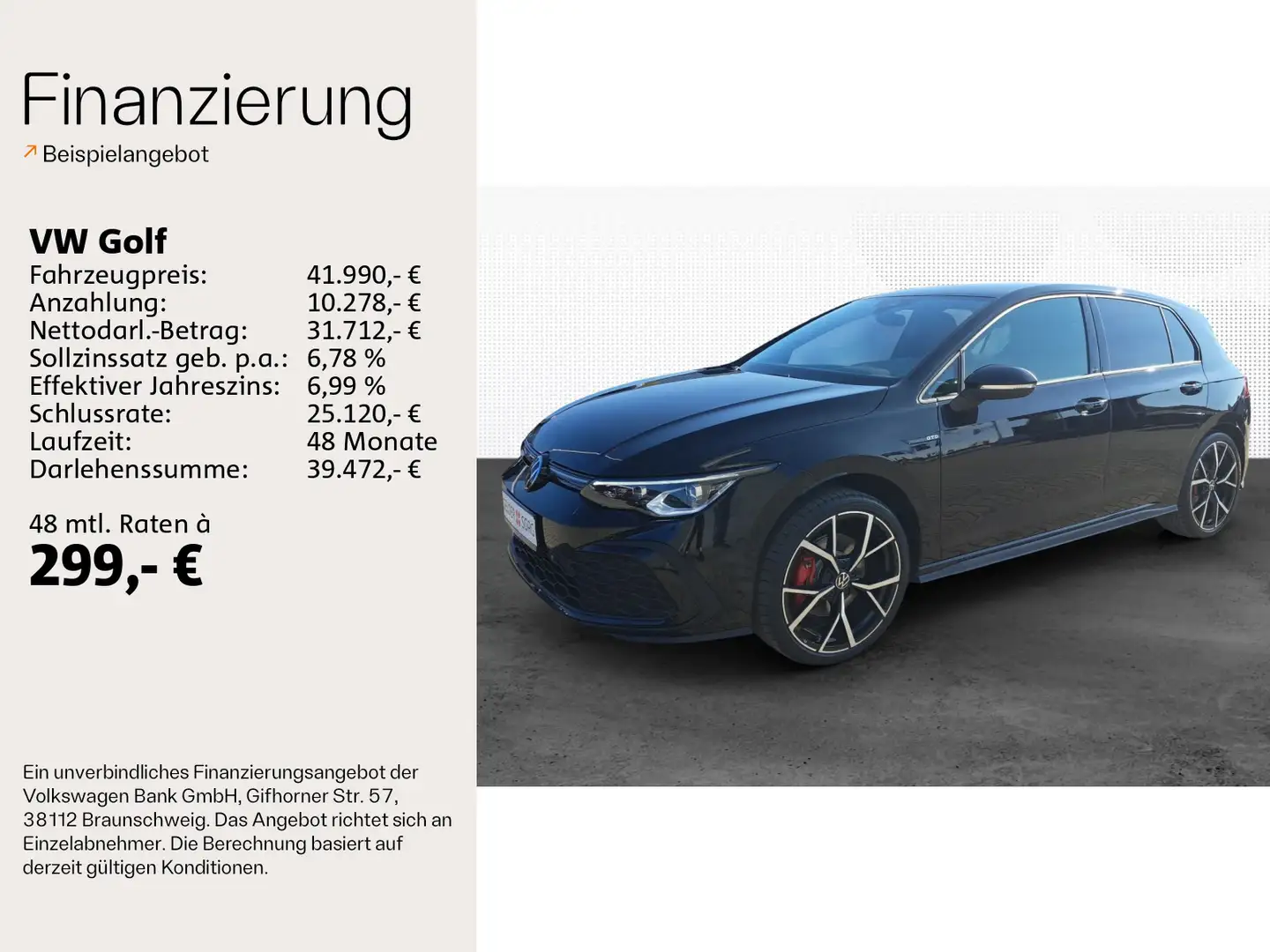 Volkswagen Golf GTD 2.0 TDI IQ.LIGHT*ACC*Business*Kamera Schwarz - 2