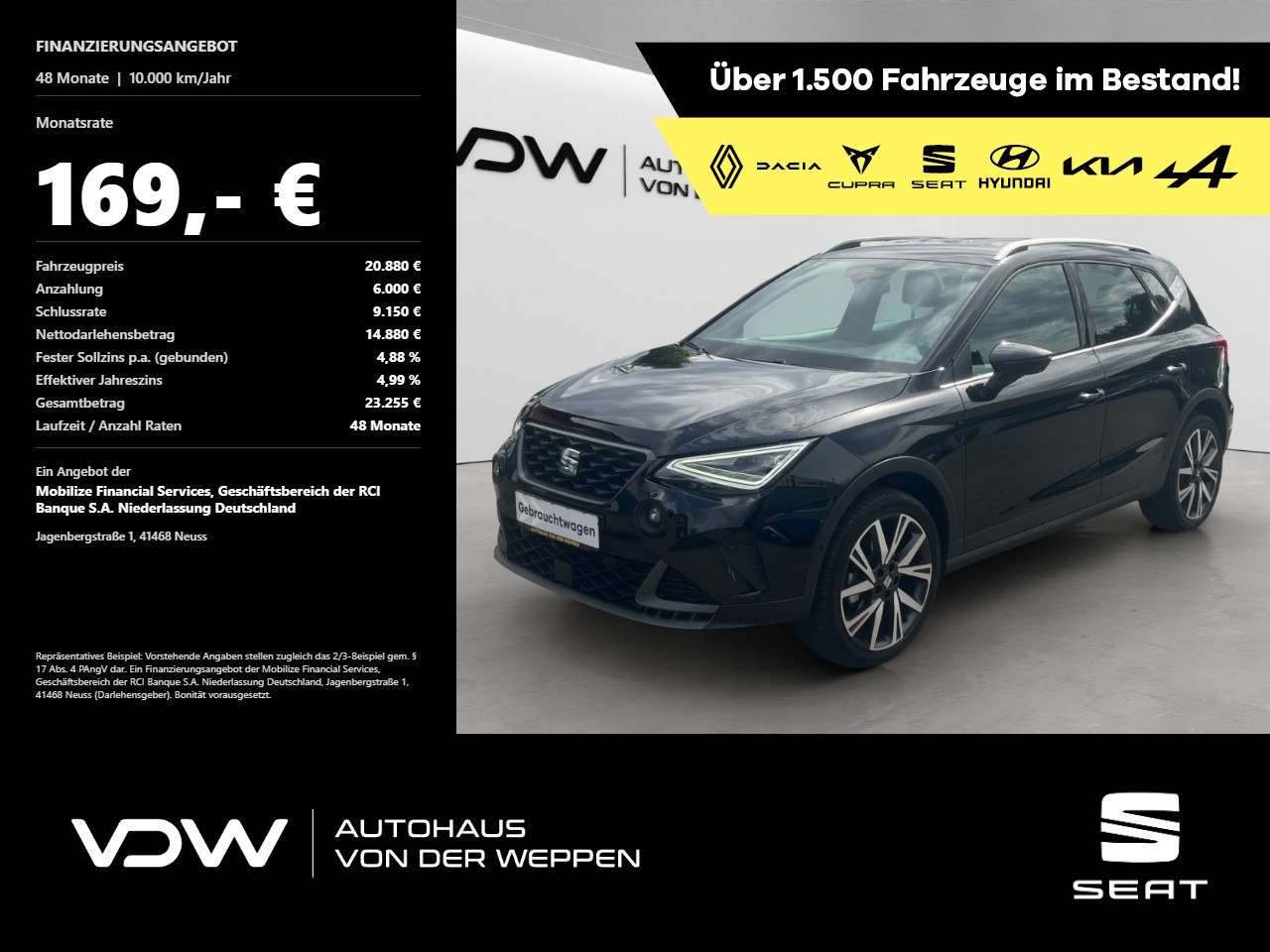 Seat Arona 2024 — FR 1.0 TSI SHZ FULL LINK Klima Navi