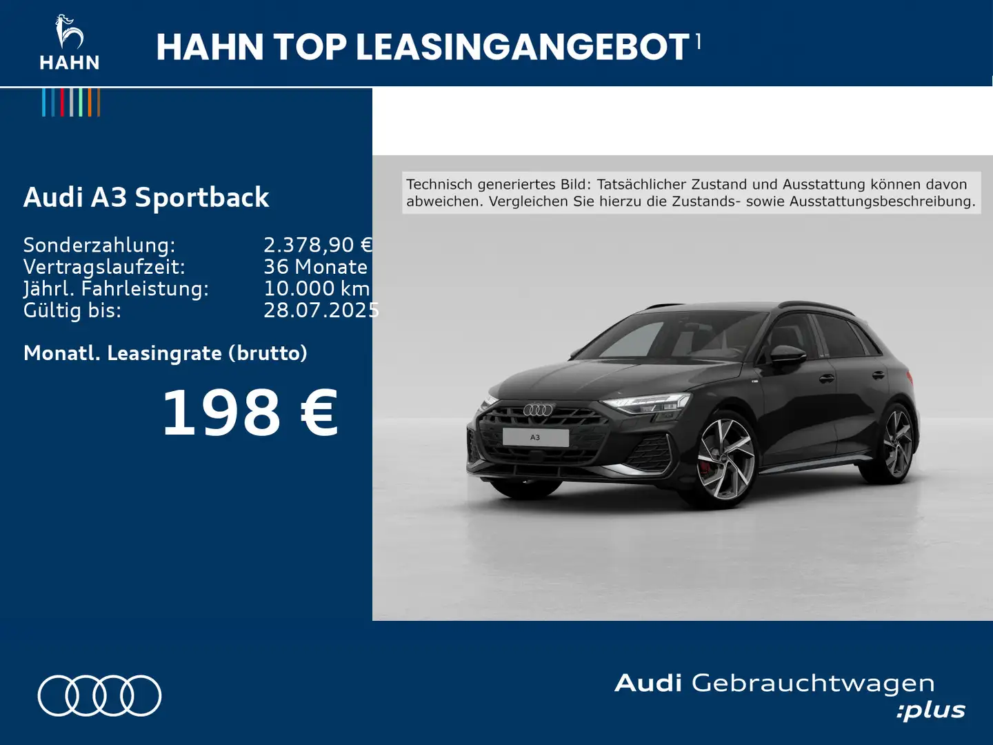 Audi A3 35 TFSI S line Navi LED AHK SONOS Schwarz - 2
