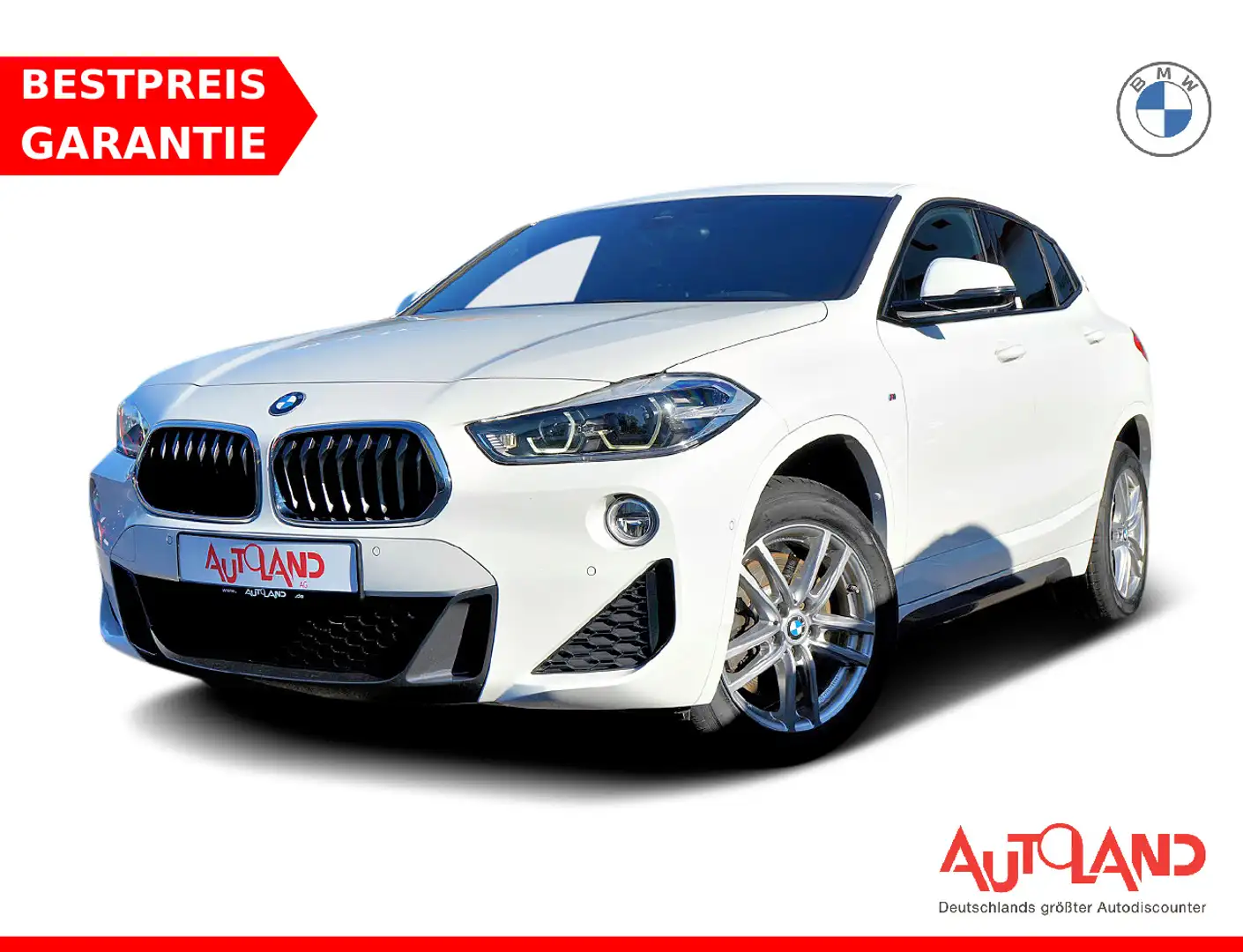 BMW X2 xDrive20d M Sport LED Navi PDC Tempomat Blanc - 1