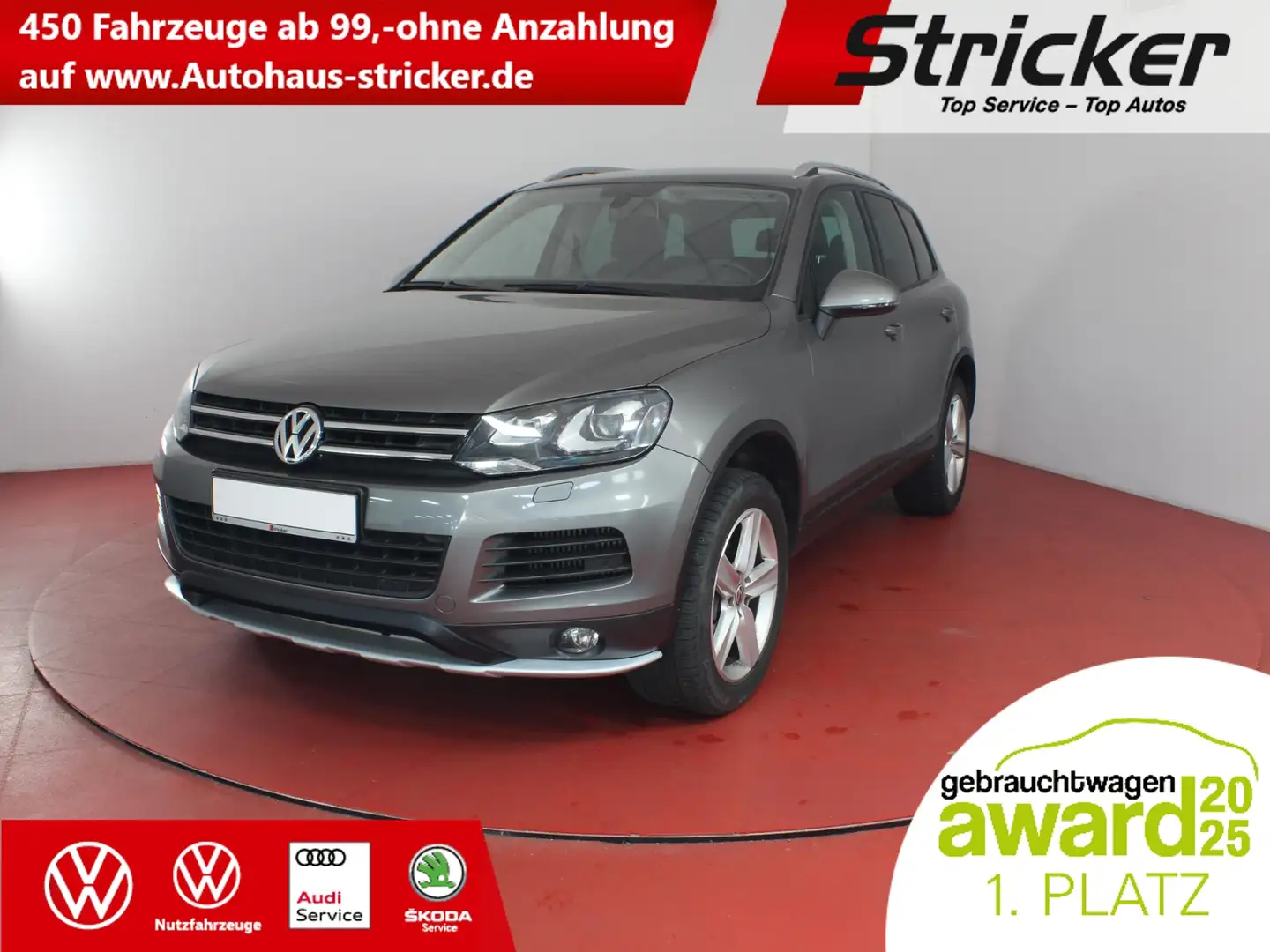 Volkswagen Touareg 3.0TDI TÜV bis 02/26 Navi AHK Xenon Grau - 1