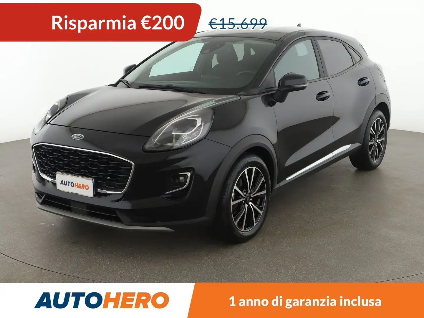 Ford Puma 1.0 EcoBoost Mild-Hybrid Titanium 125 CV MHEV Nero - 1