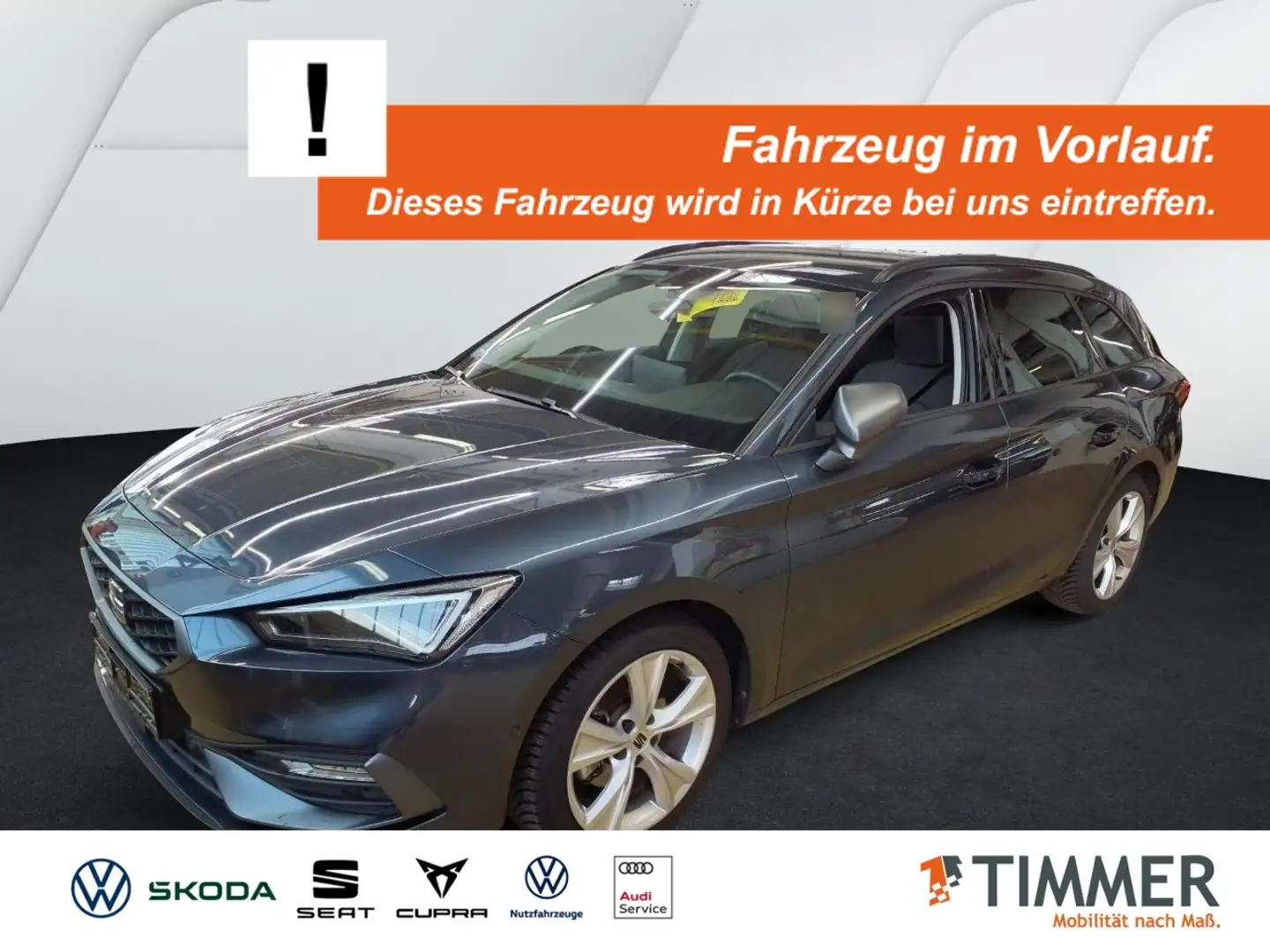 SEAT Leon SP 1.5 eTSI DSG FR +MATRIX +ACC +RKAM +NAVI +SHZ Grau - 1