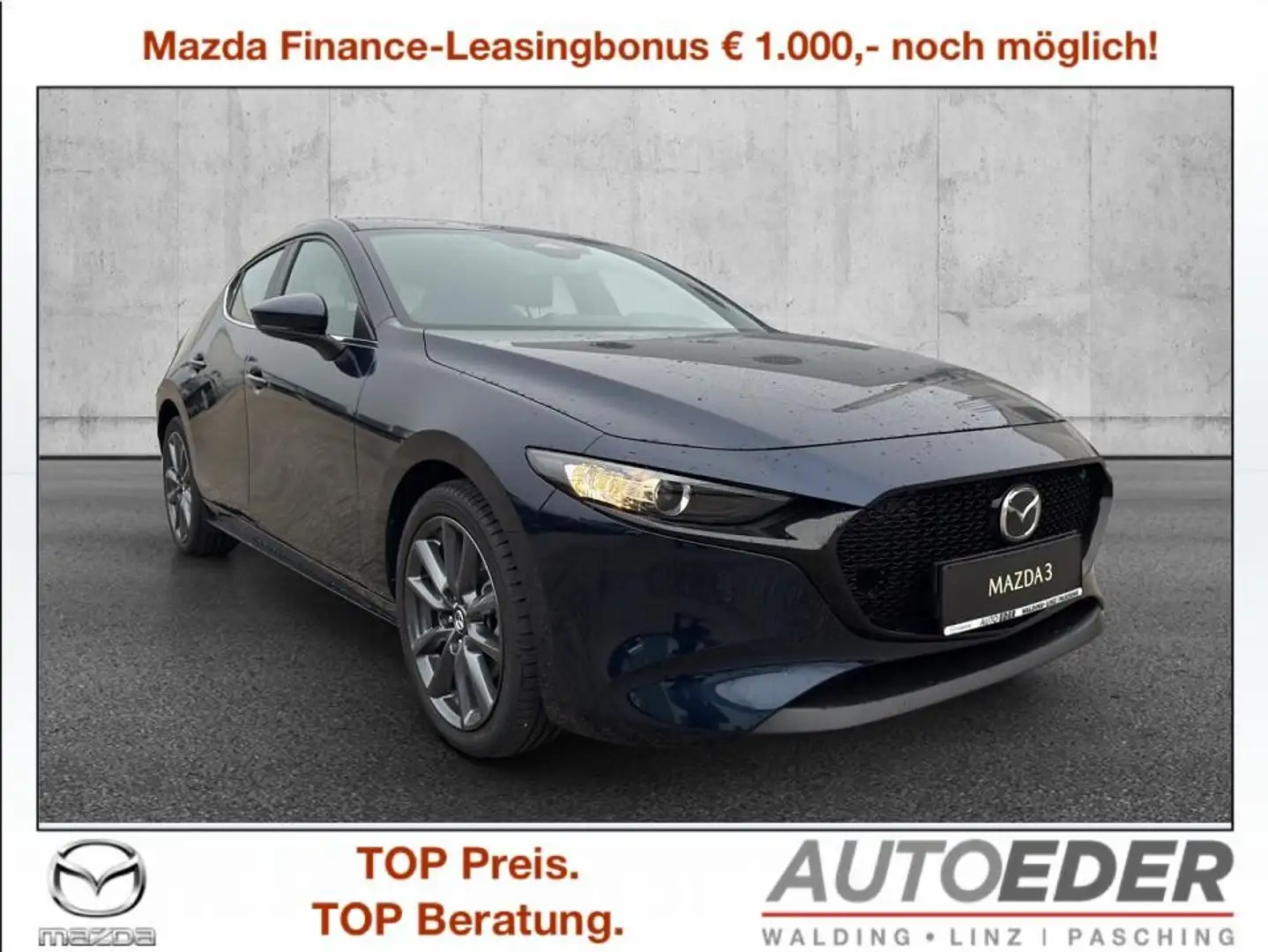 Mazda 3 Mazda3 e-Skyactiv-G140 Centre-Line Aut. Blau - 1