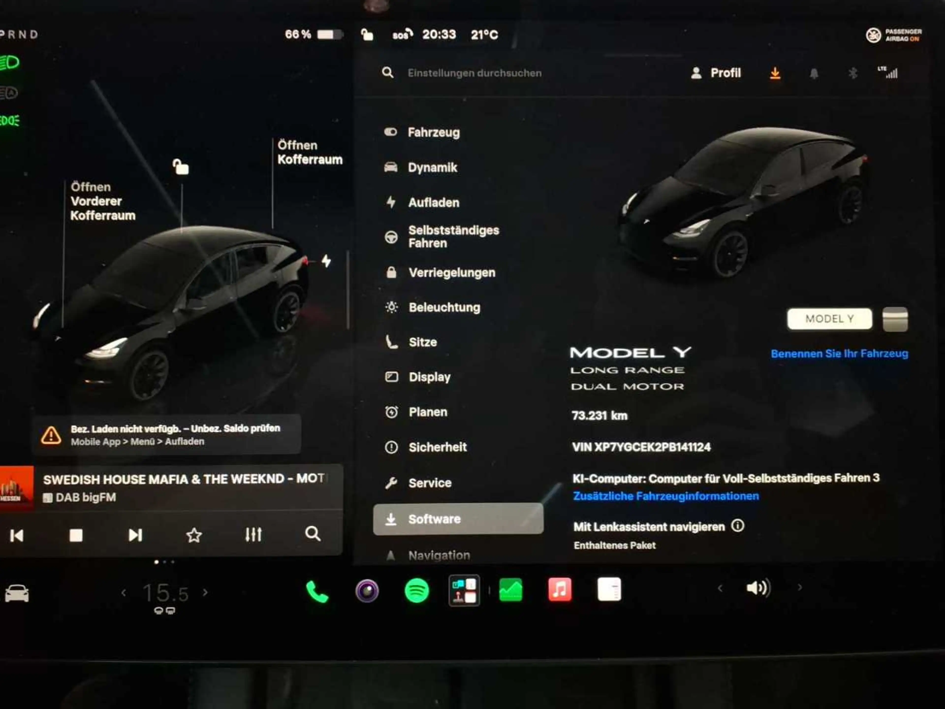 Tesla Model Y Model Y Long Range AWD enh. Autopilot — photo 11