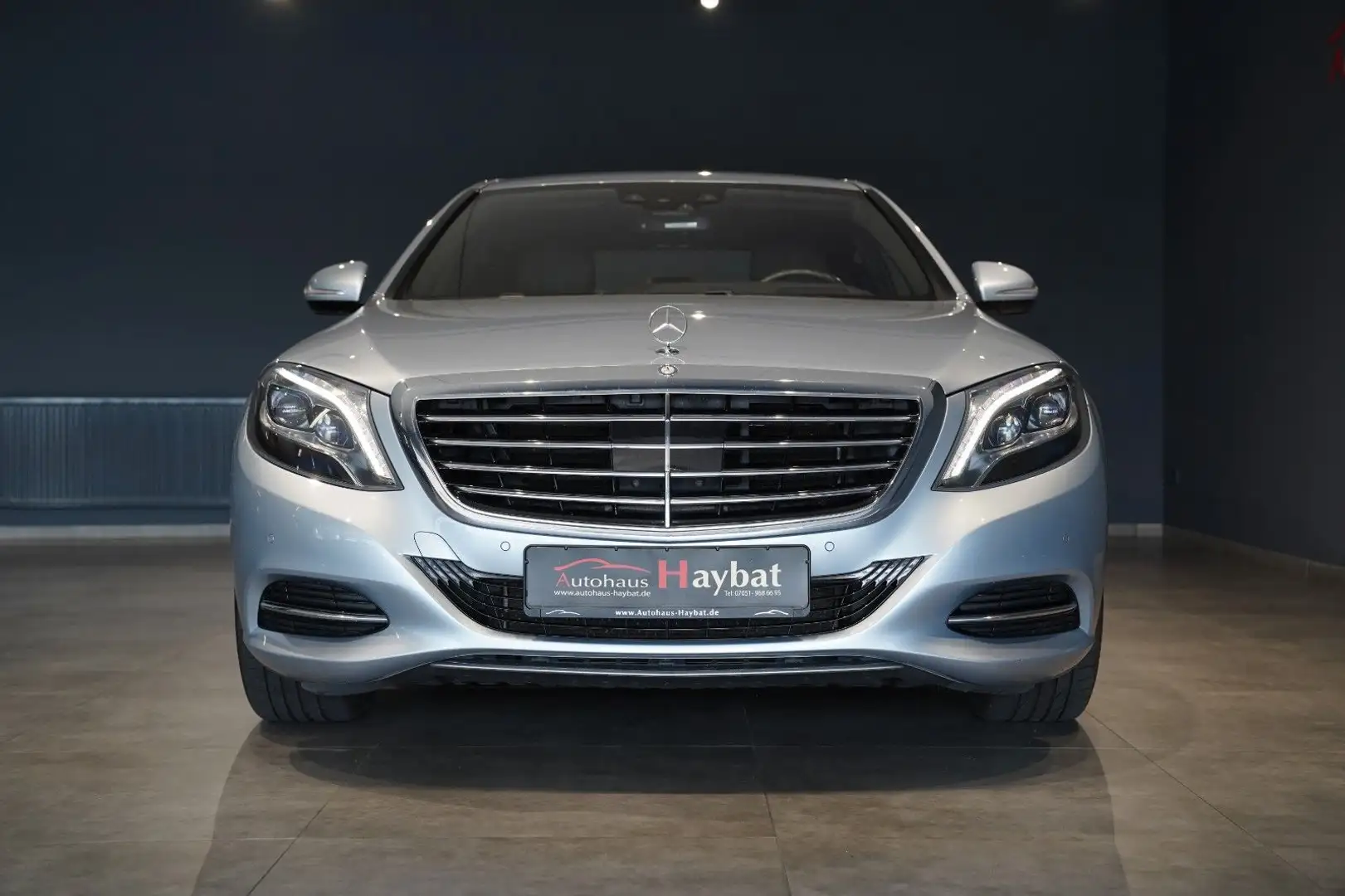 Mercedes-Benz S 350 d 4M LED-Burmester-Sitzklima-HuD-ACC Silber - 2