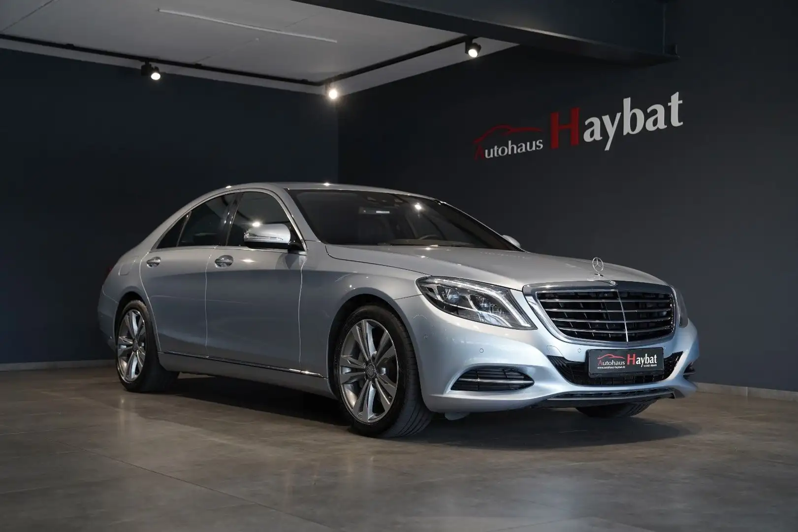 Mercedes-Benz S 350 d 4M LED-Burmester-Sitzklima-HuD-ACC Silber - 1