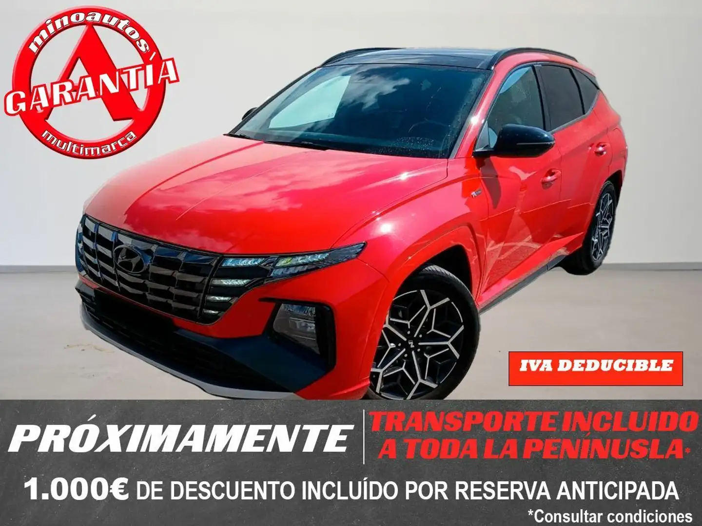 Hyundai TUCSON 1.6 CRDI 48V Nline Sky 4x4 DT Rojo - 1