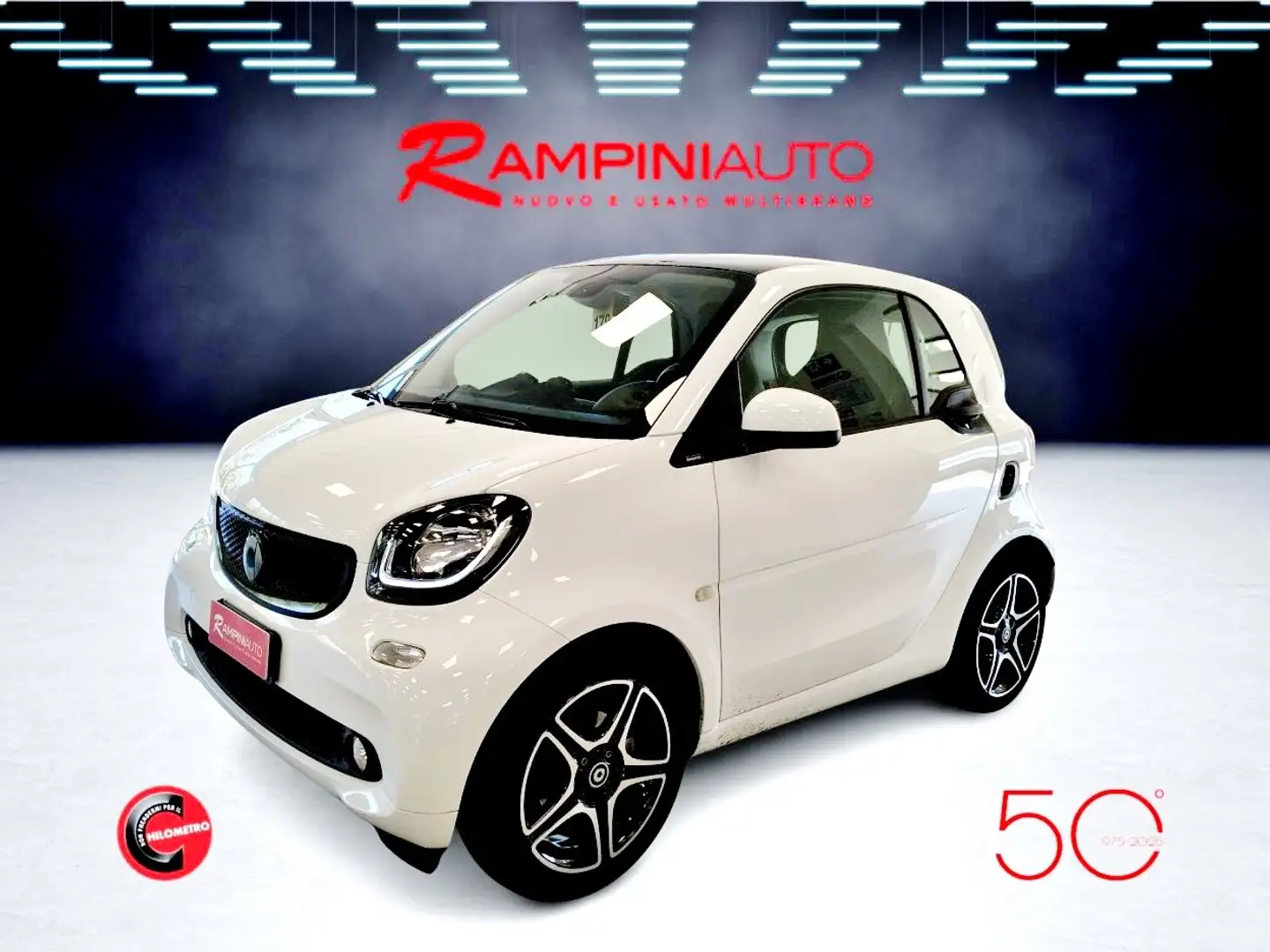smart forTwo 90 0.9 Turbo twinamic Km 51.000 Pronta Consegna Bianco - 1