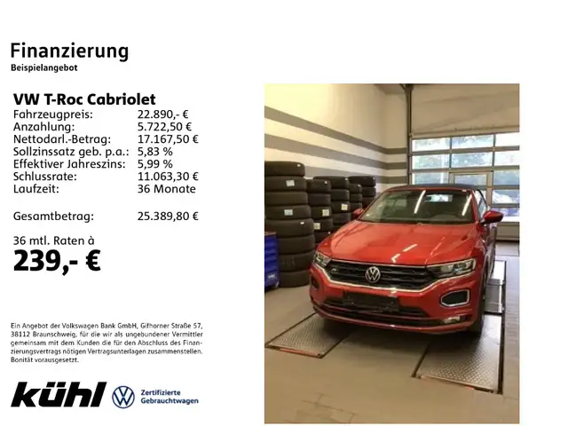Volkswagen T-Roc 1.5 TSI DSG R Line Navi,AHK,LM19
