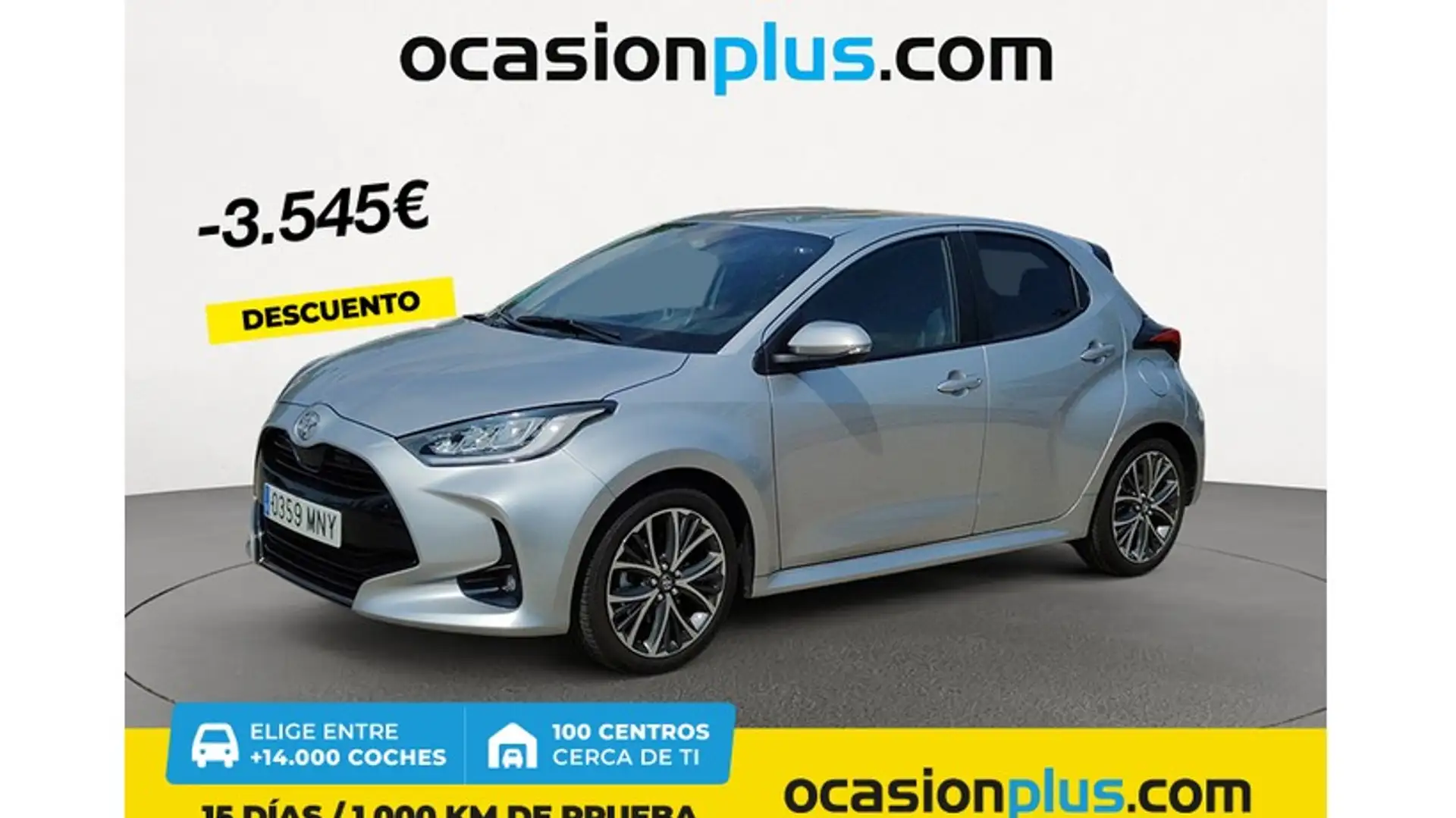 Toyota Yaris 120H 1.5 Style Plus Argent - 1
