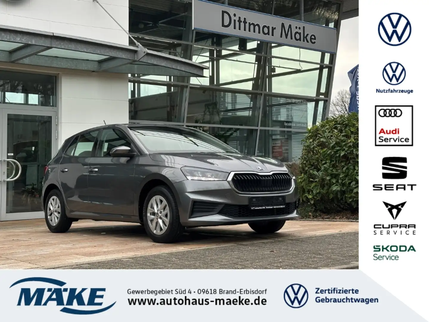 Skoda Fabia Ambition 1.0 TSI DSG AHZV SHZ LED GRA APP Grau - 1