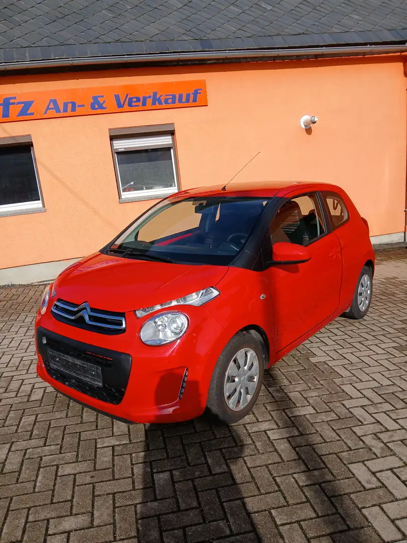 Citroen C1 Feel  TÜV, Klima, gepflegter Zustand Rot - 2