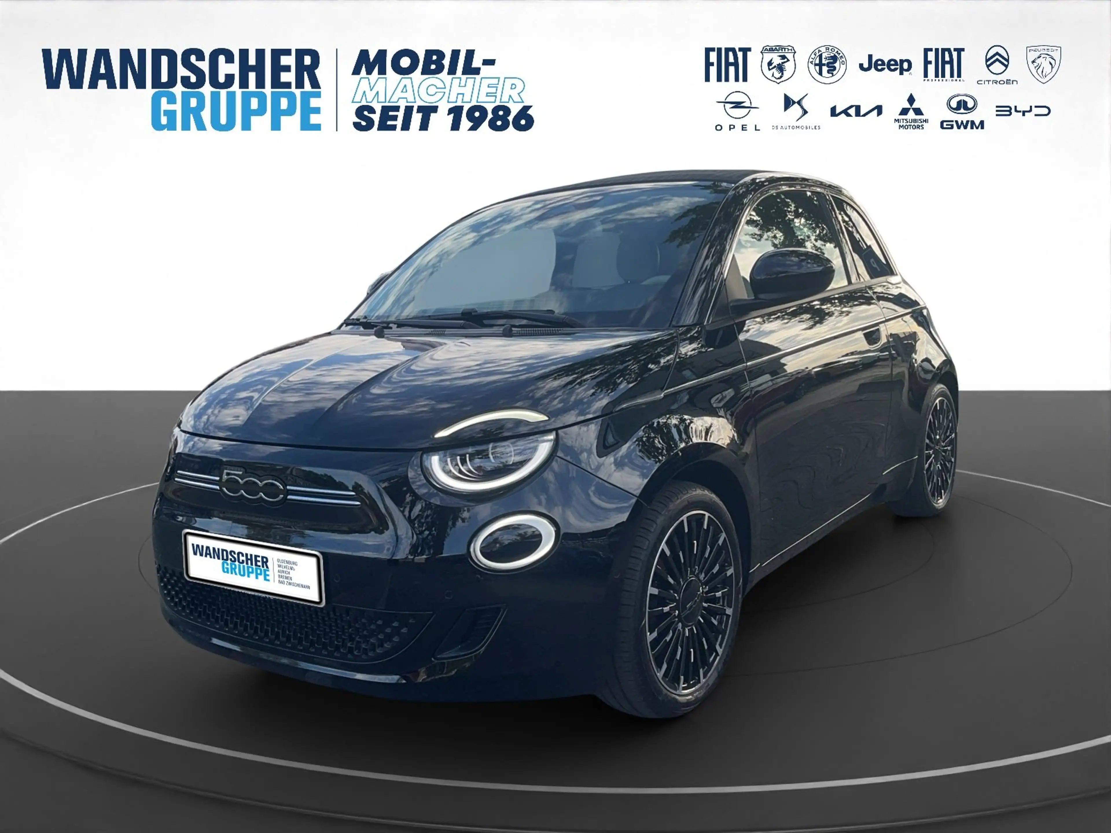 Fiat 500e 500 e Cabrio La Prima 42kWh Navi+RFK+SHZ+LED+LM