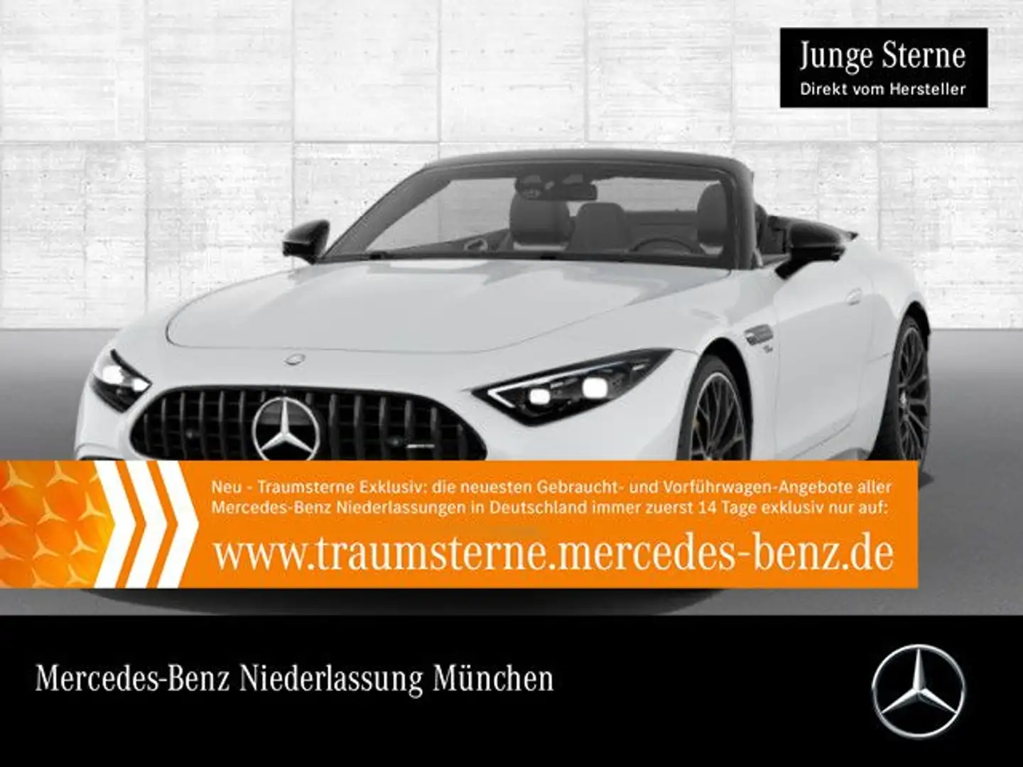 Mercedes-Benz SL 43 AMG AMG Cab. WideScreen Sportpak Distr+ Night Kamera Weiß - 1