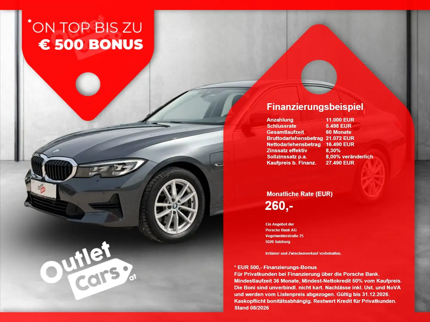 BMW 320 e PHEV Aut. LED+NAVI+RADAR+RFK+Virtual+LM+PDC Grau - 1