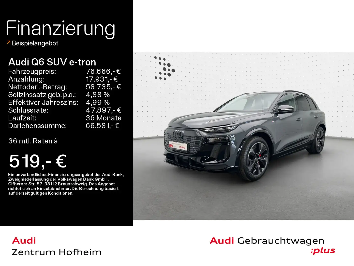 Audi Q6 55 qu S line edition one grey*Air* Grau - 1