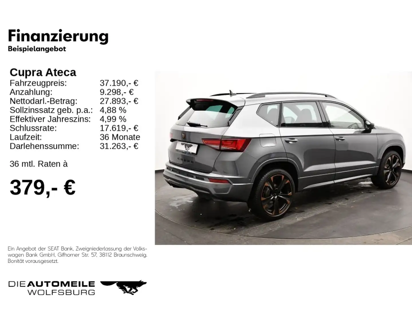 CUPRA Ateca 2.0 TSI 4Drive DSG Gris - 2