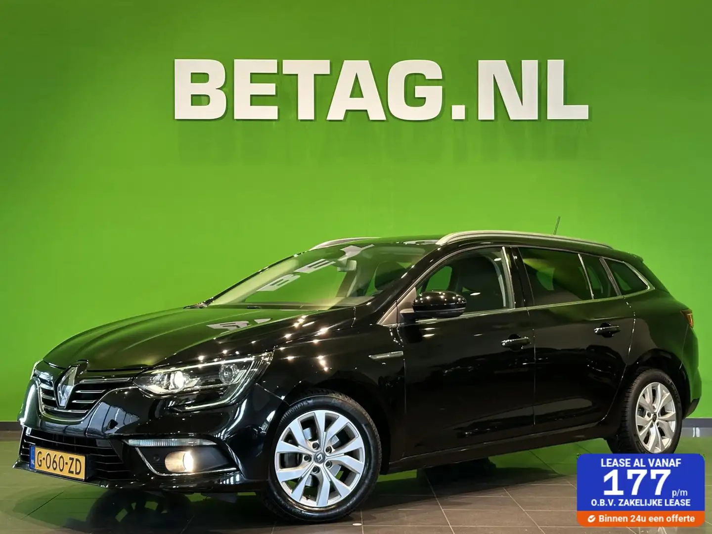 Renault Megane Estate | 1700kg trekgewicht!| Navi |CarPlay | Zwart - 1
