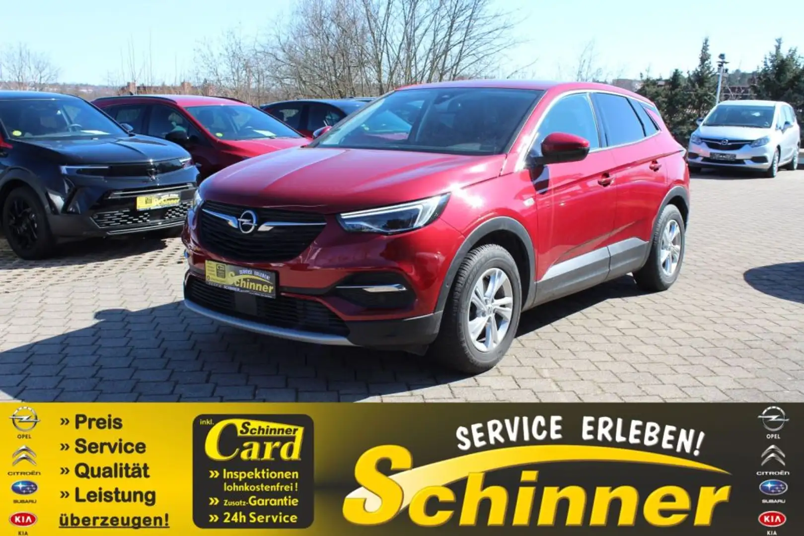 Opel Grandland X 1.2 Start/Stop Automatik Elegance Rot - 1