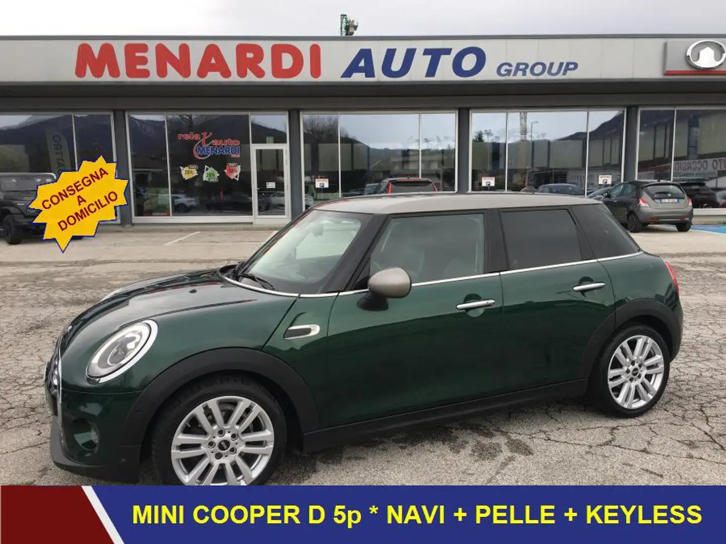 MINI Cooper D 1.5 Hype 5 porte auto SUPER-ACCESSORIATA Verde - 1