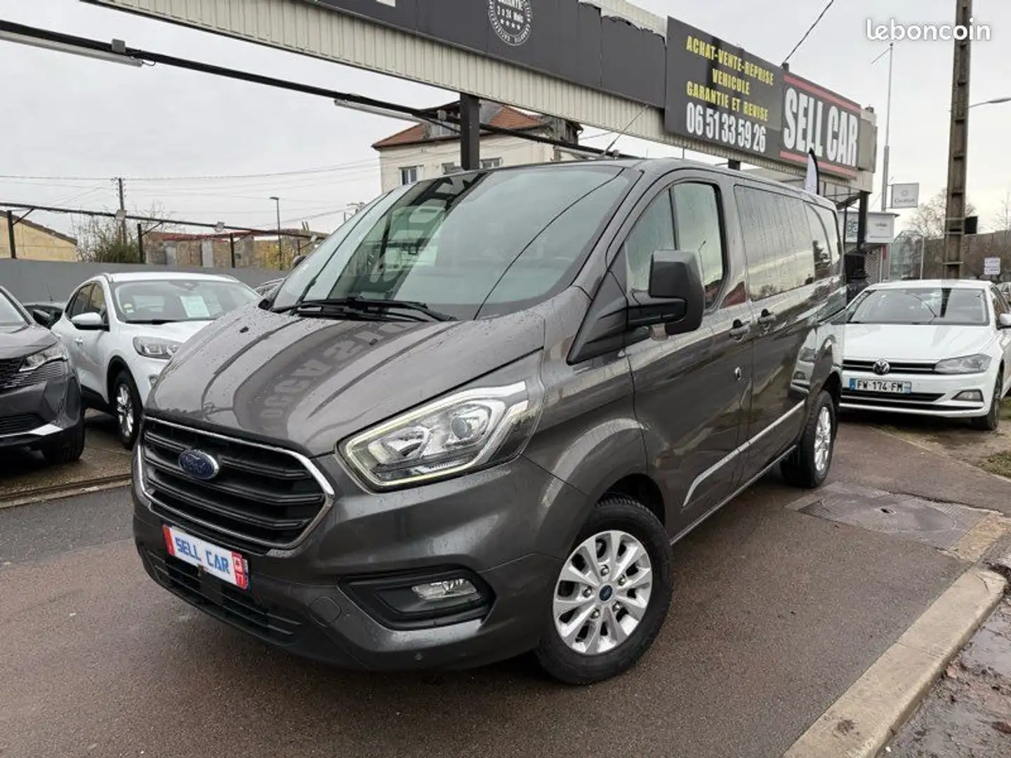 Ford Transit Custom Transit Cabine approfondie tdci 130 BVA LIMITED Gris - 1