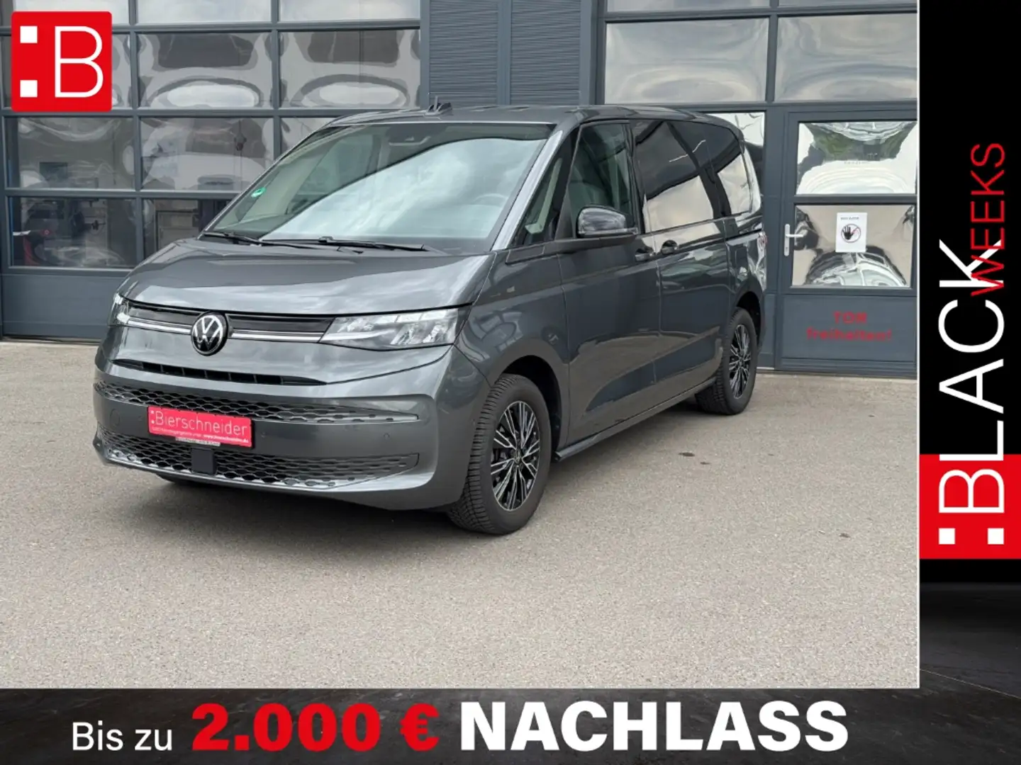Volkswagen T7 Multivan KÜ 2.0 TDI DSG Life 7-S. LED NAVI AHK PARKLENK KAM Grau - 1