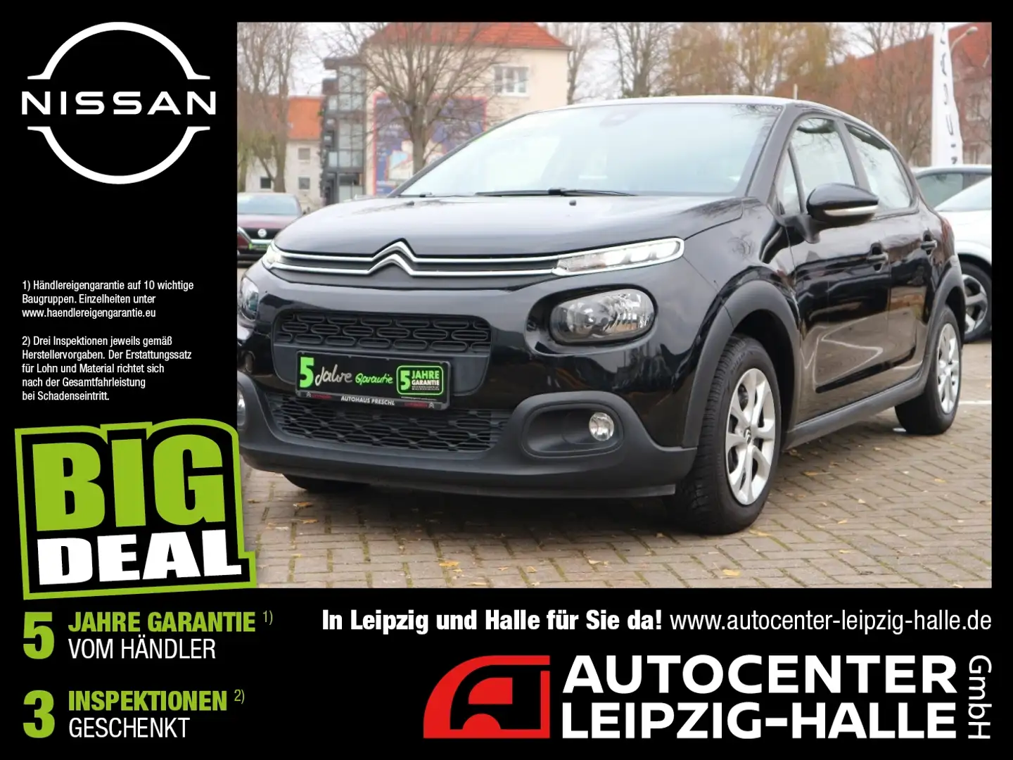 Citroen C3 1.2 PureTech 82/83 Feel Navi Sitzheizung Schwarz - 1