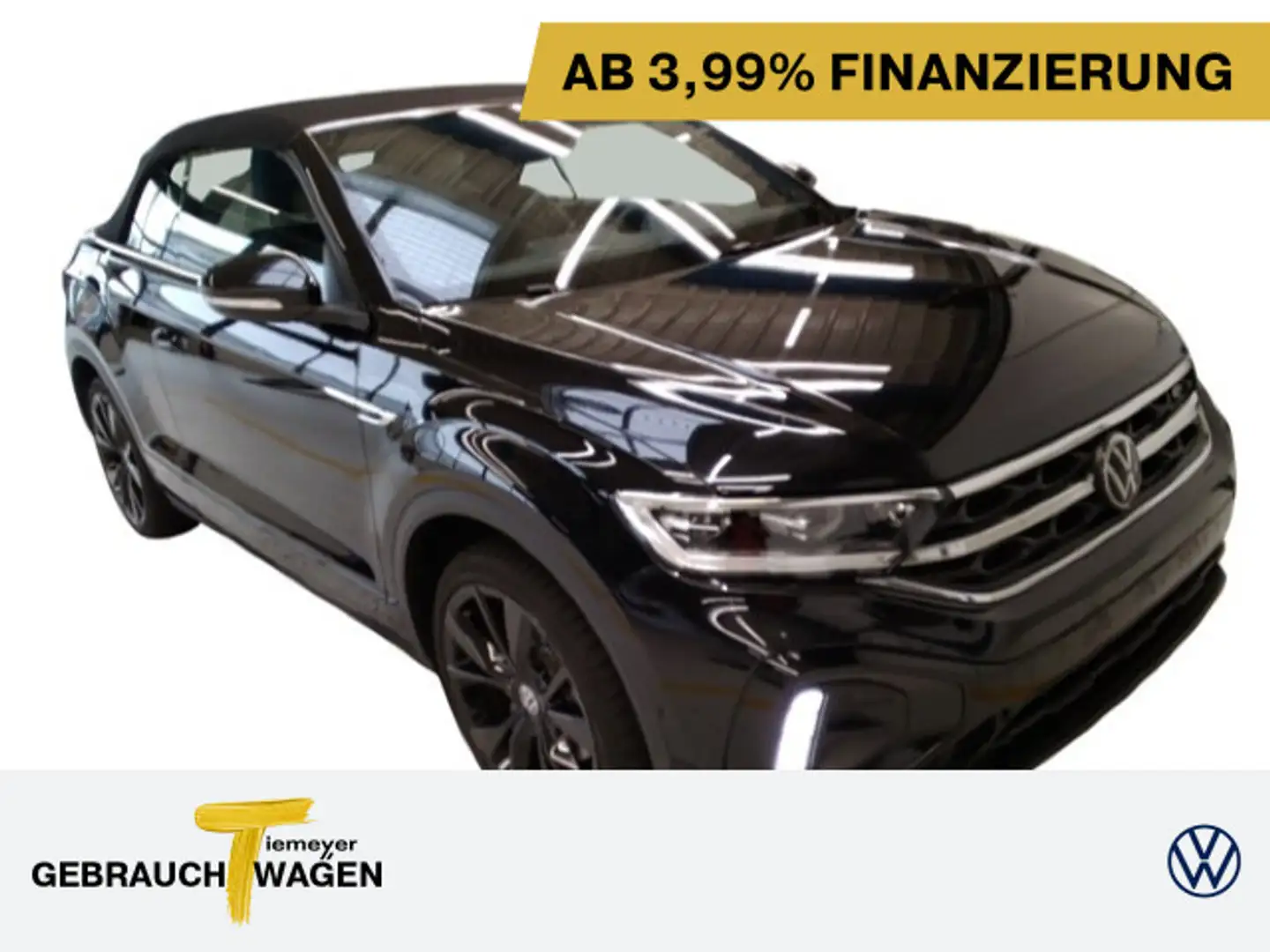 Volkswagen T-Roc Cabrio 1.5 TSI DSG R-LINE LM19 NAVI LED+ A Schwarz - 1