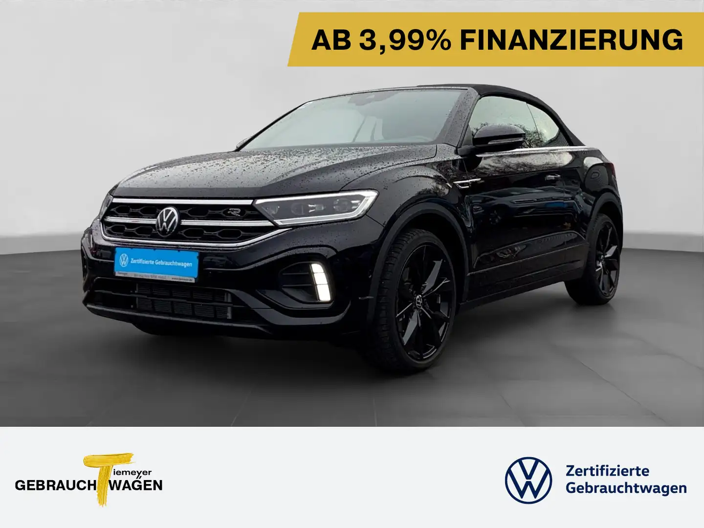 Volkswagen T-Roc Cabrio 1.5 TSI R-LINE LM19 NAVI LED+ APP-C Schwarz - 1