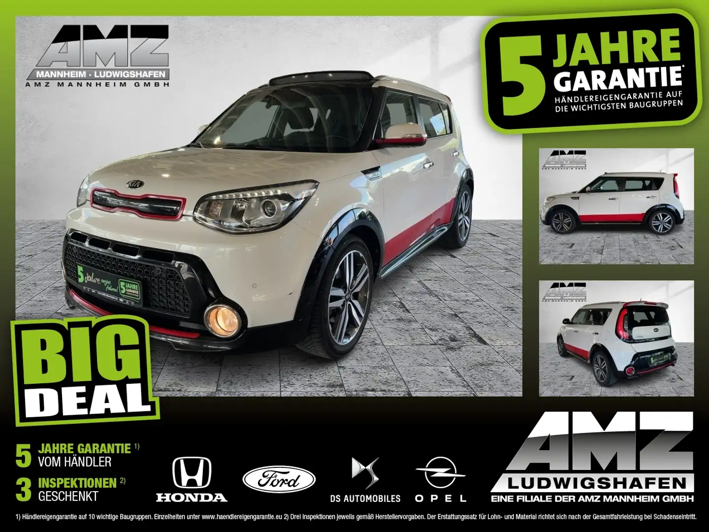 Kia Soul 1.6 GDI Spirit FLA Pano Bel.Sitz 4xSHZ LM Weiß - 1
