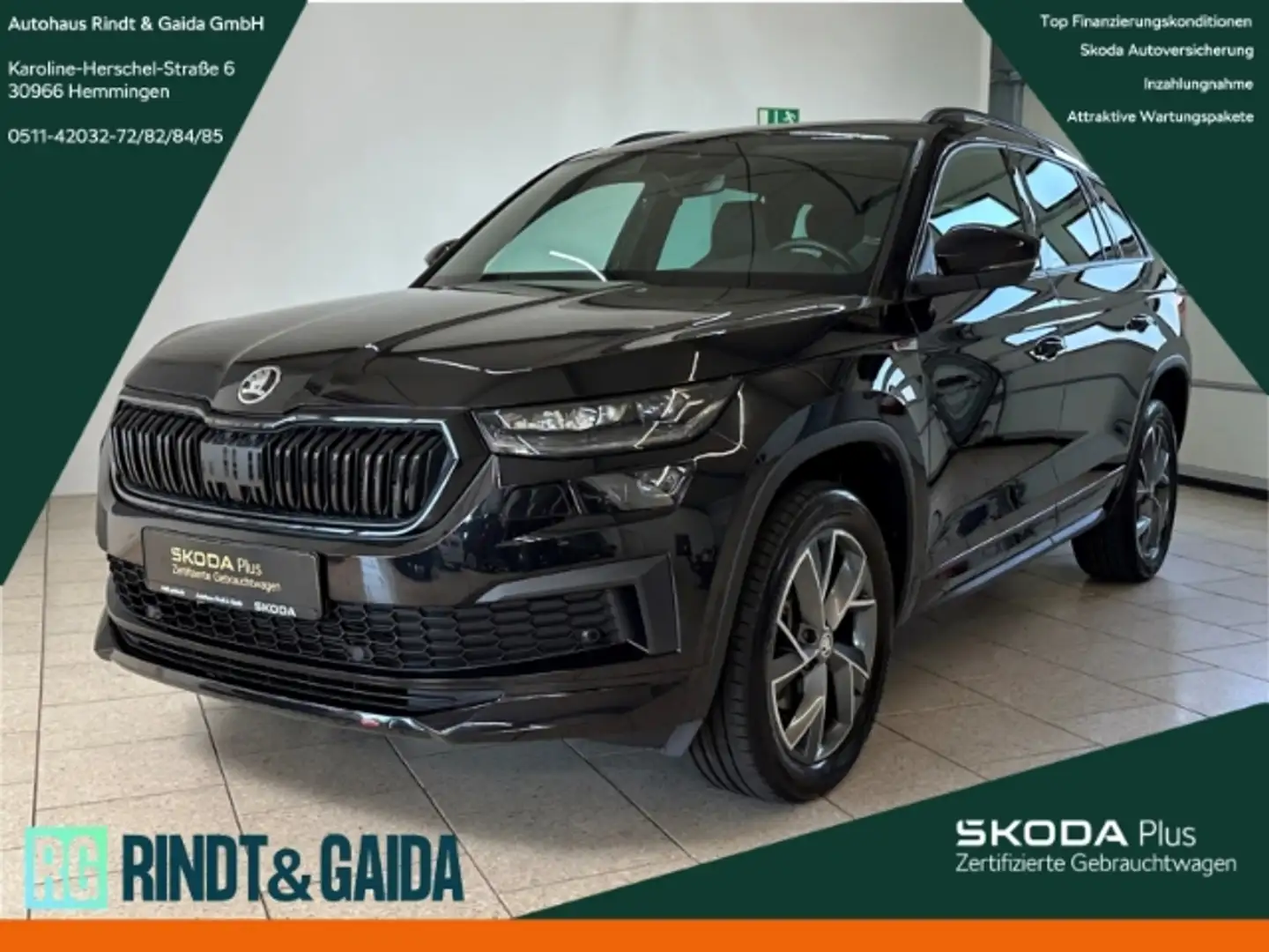 Skoda Kodiaq Sportline 2.0 TDI DSG ACC AHK Navi Pano  Dig.Cockp Schwarz - 1