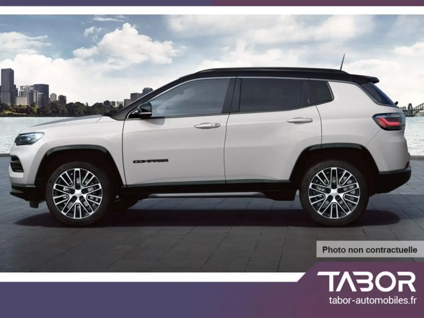 Jeep Compass 1.5 MHEV 130 DCT Summit Pano GPS Blanc - 2