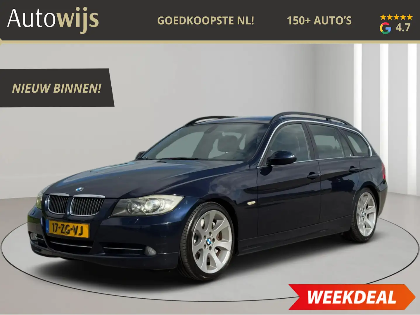 BMW 335 3-serie Touring 335i High Executive|NL AUTO|GOED O Blauw - 1