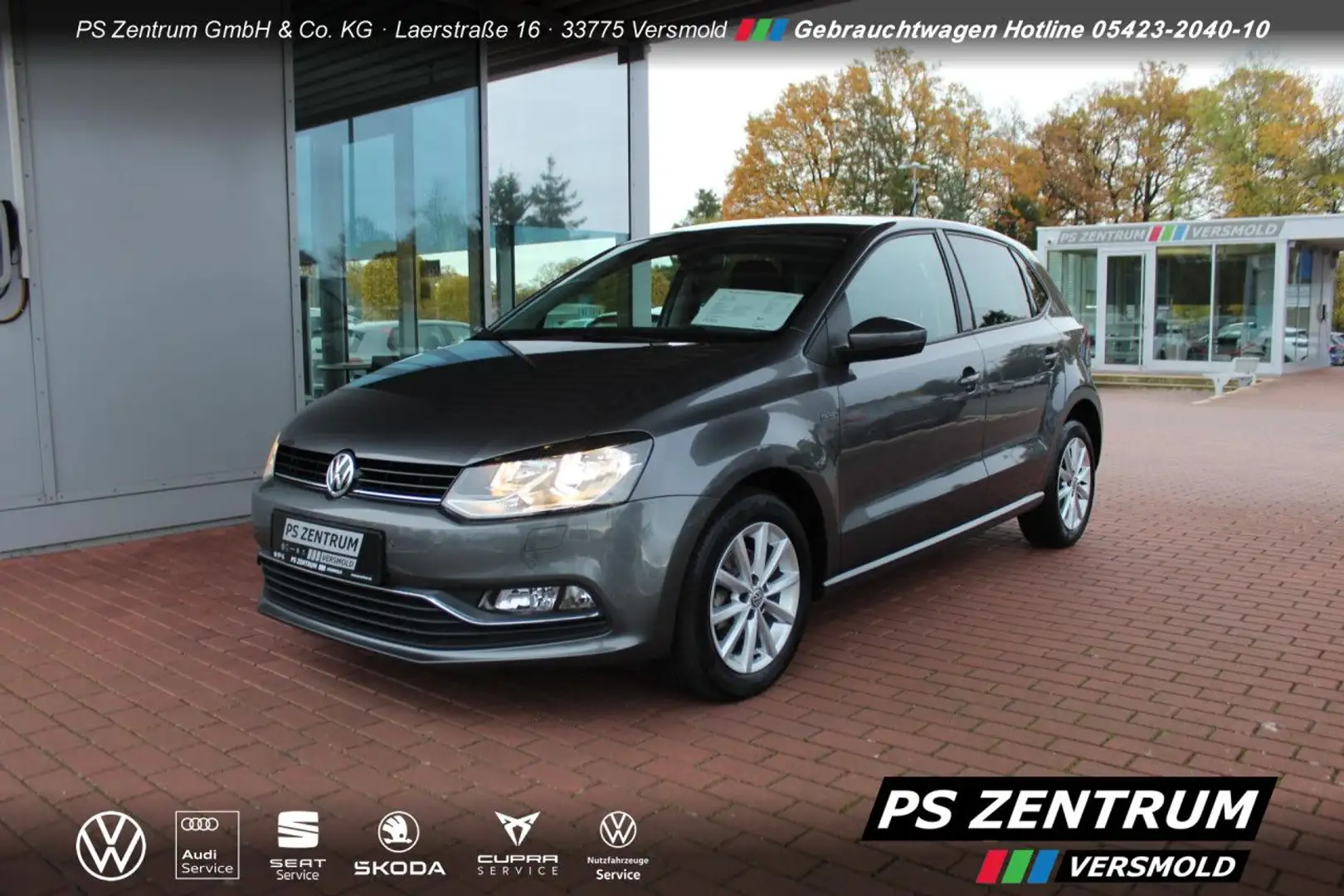 Volkswagen Polo 1.2 TSI Lounge DSG NAVI Tempomat Klima Gris - 1