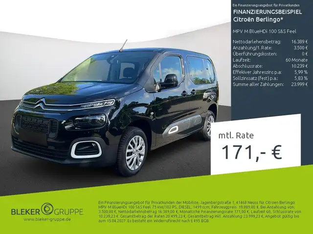 Citroen Berlingo MPV M BlueHDi 100 S&S Feel